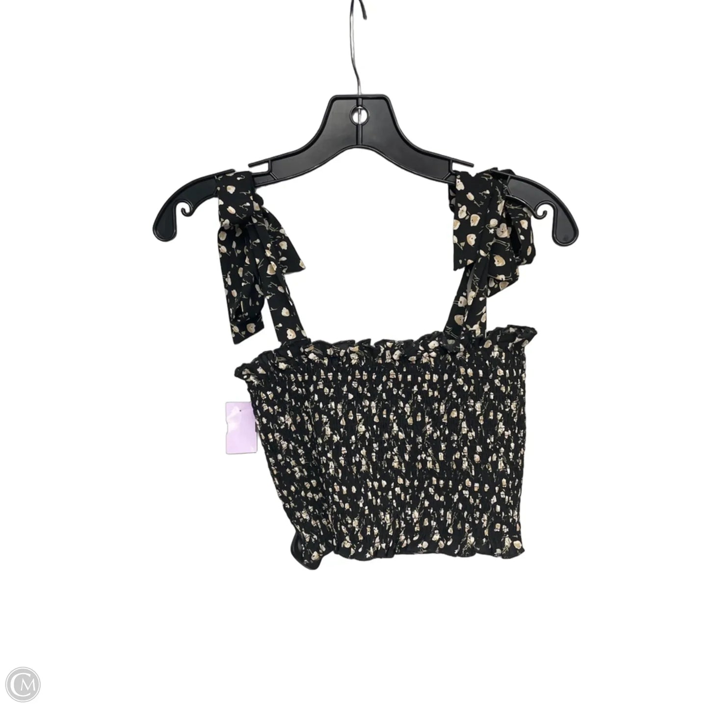 Top Sleeveless By Lulus In Black & Tan, Size: S