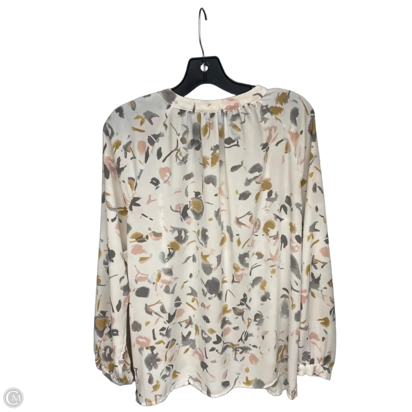Blouse Long Sleeve By Cynthia Rowley In Grey & Pink, Size: M