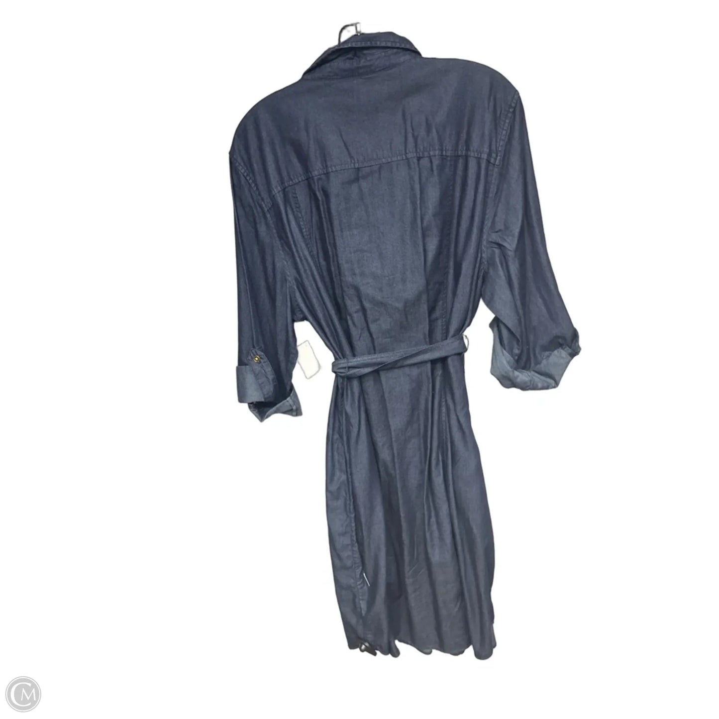 Dress Casual Maxi By Jones New York In Blue Denim, Size: Xl