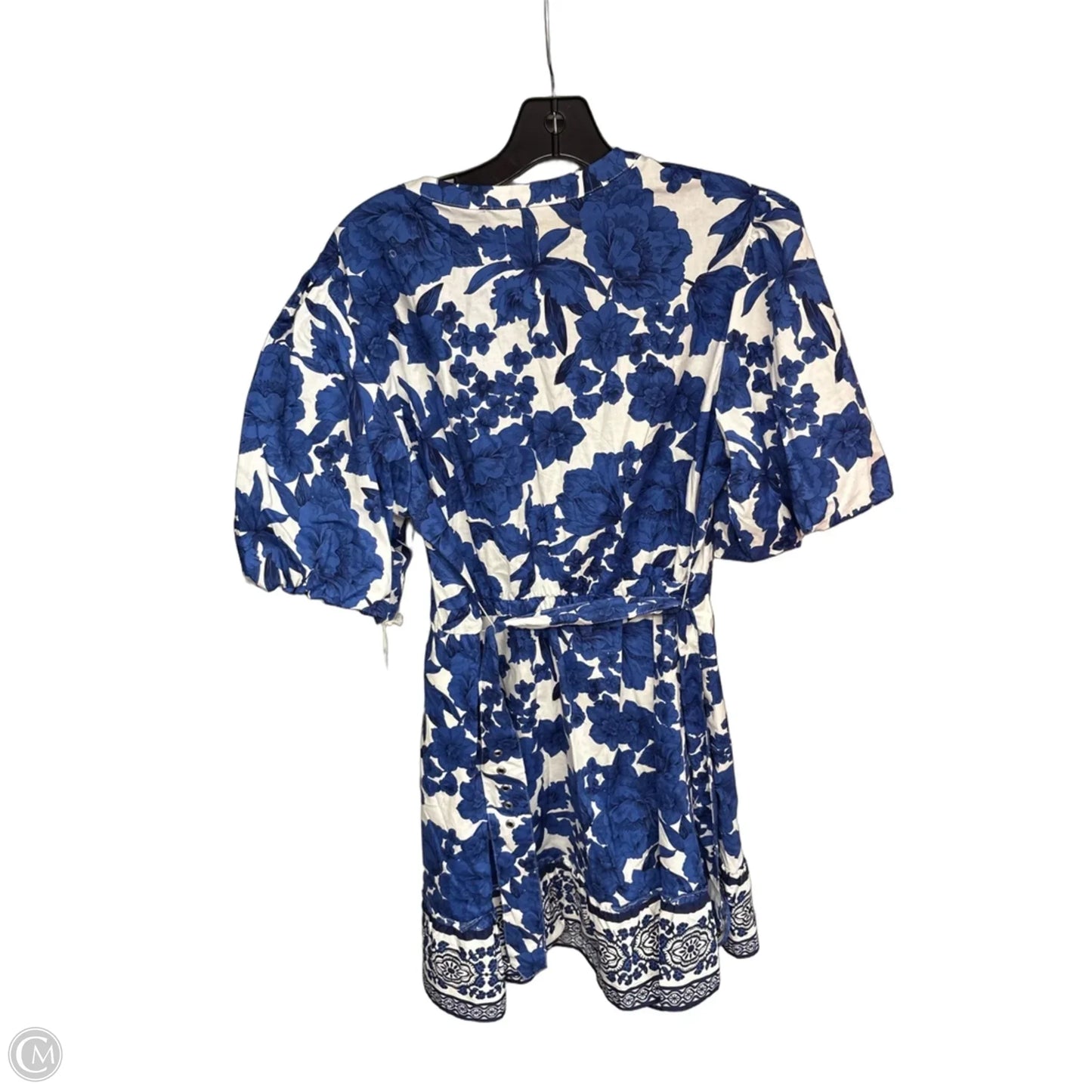 Dress Casual Midi By Joie In Blue & White, Size: 12
