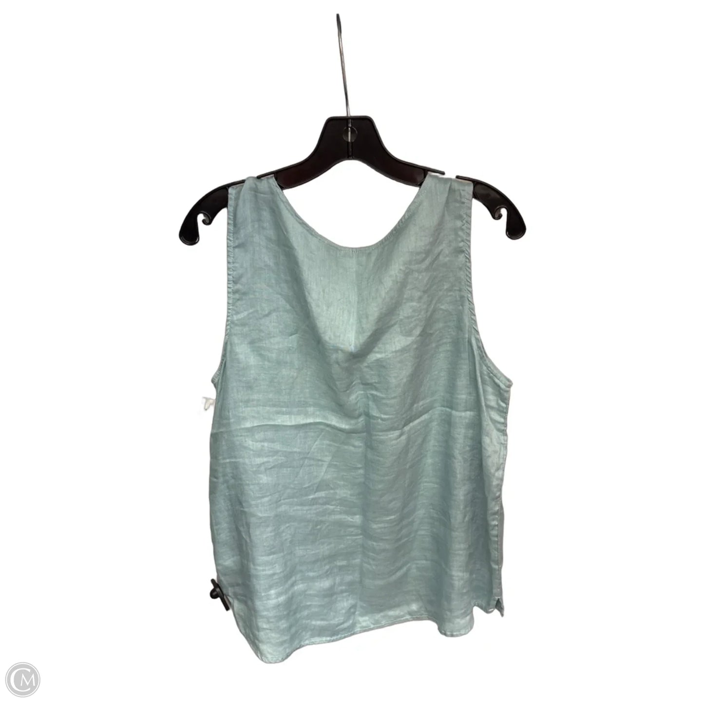 Top Sleeveless By Tahari In Blue, Size: L
