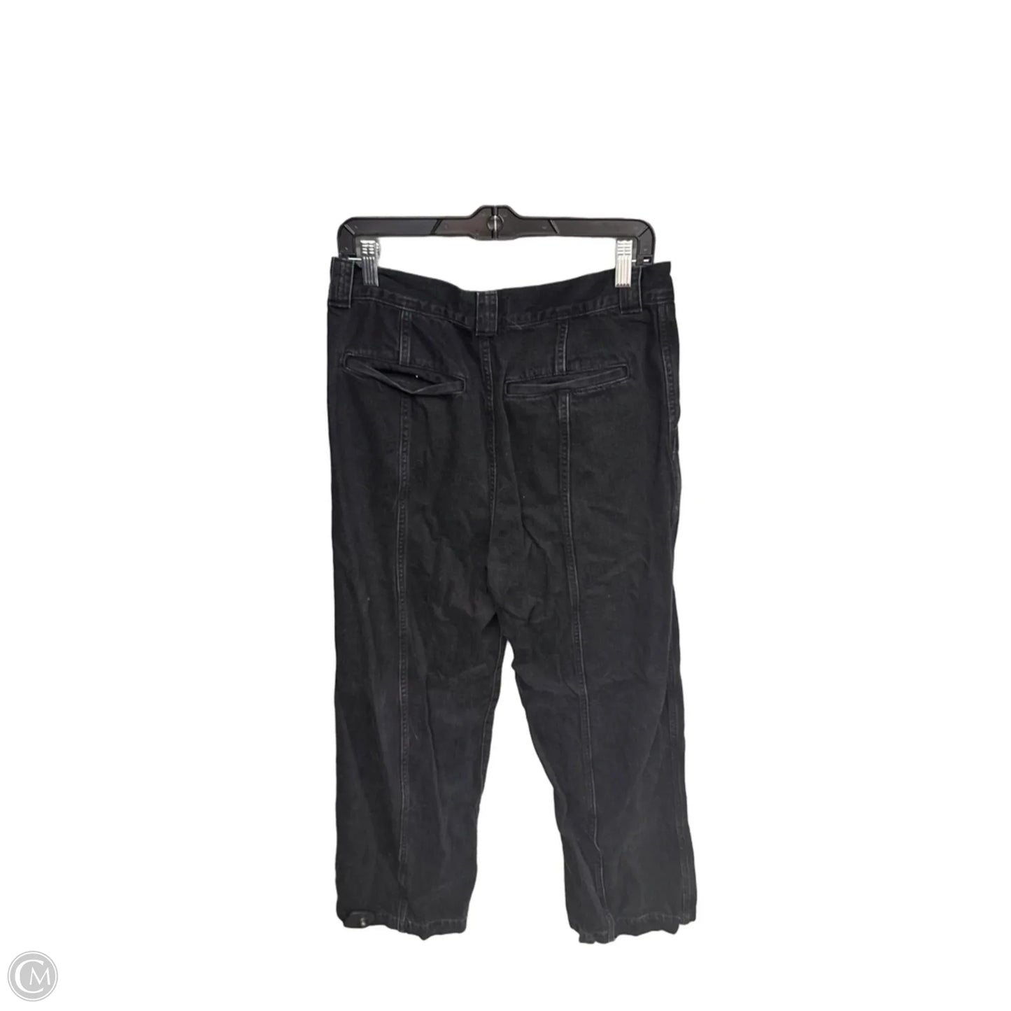 Jeans Straight By Madewell In Black Denim, Size: 8