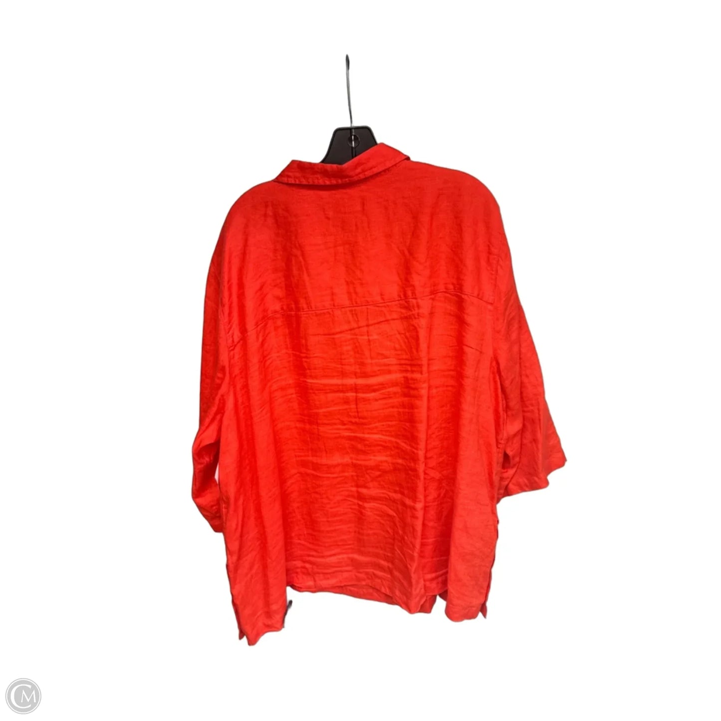 Top Long Sleeve By Tahari In Orange, Size: 3x