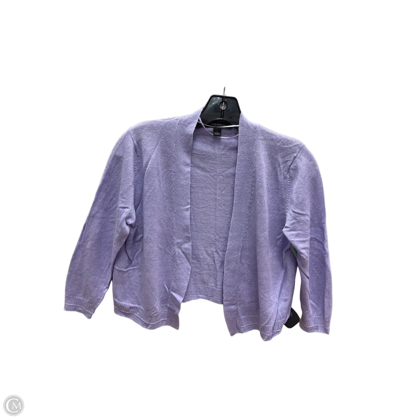 Cardigan By Ann Taylor In Purple, Size: S