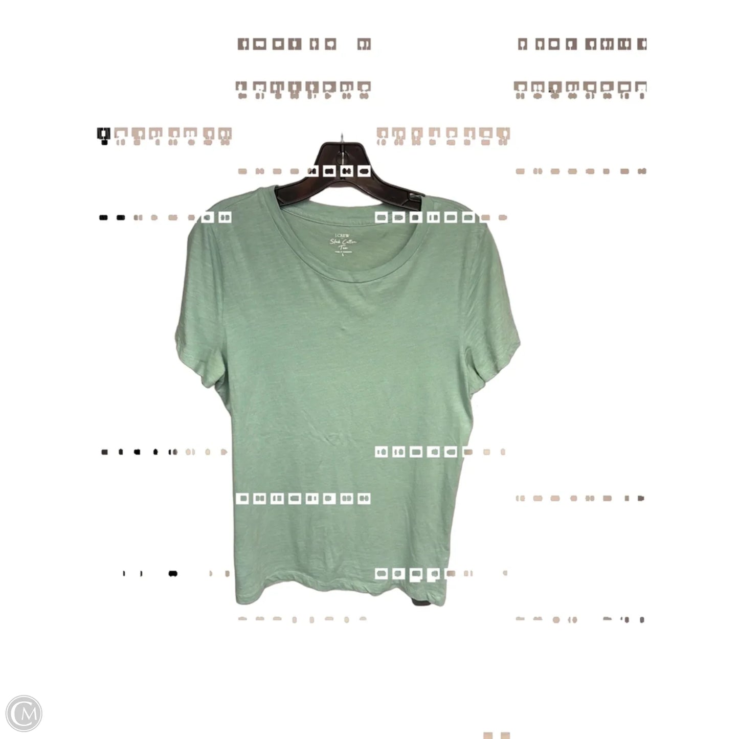 Top Short Sleeve Basic By J. Crew In Teal, Size: L