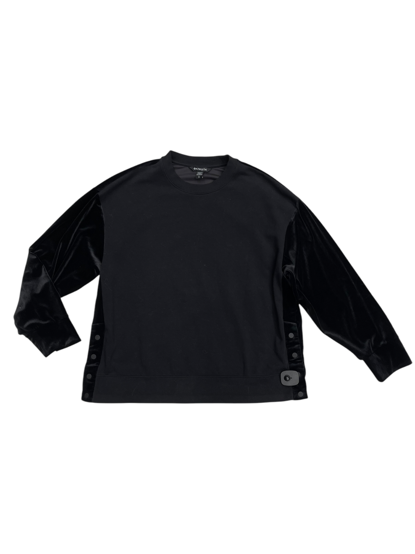 Athletic Sweatshirt Crewneck By Athleta In Black, Size: L