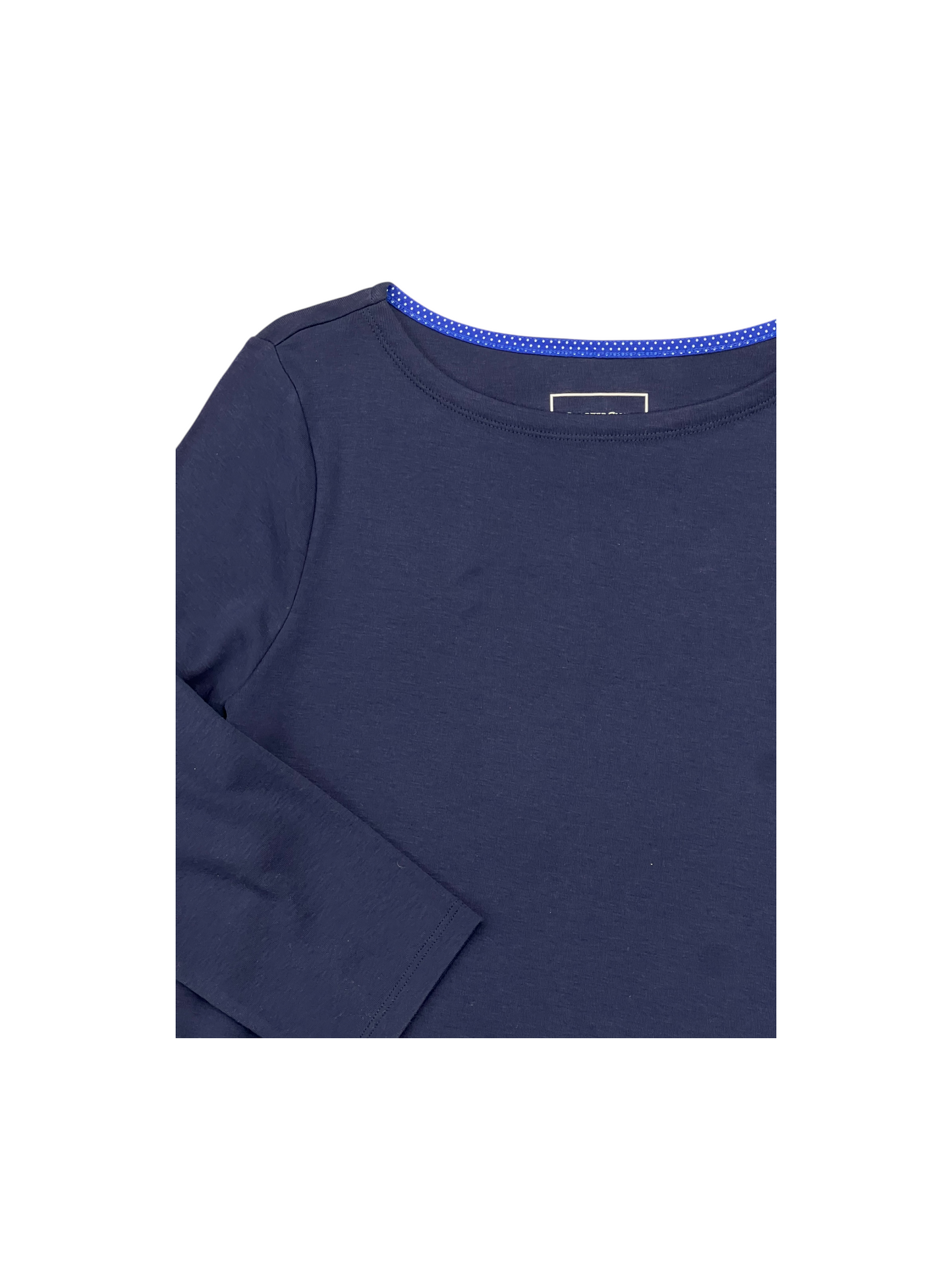 Top 3/4 Sleeve By Charter Club In Navy, Size: L