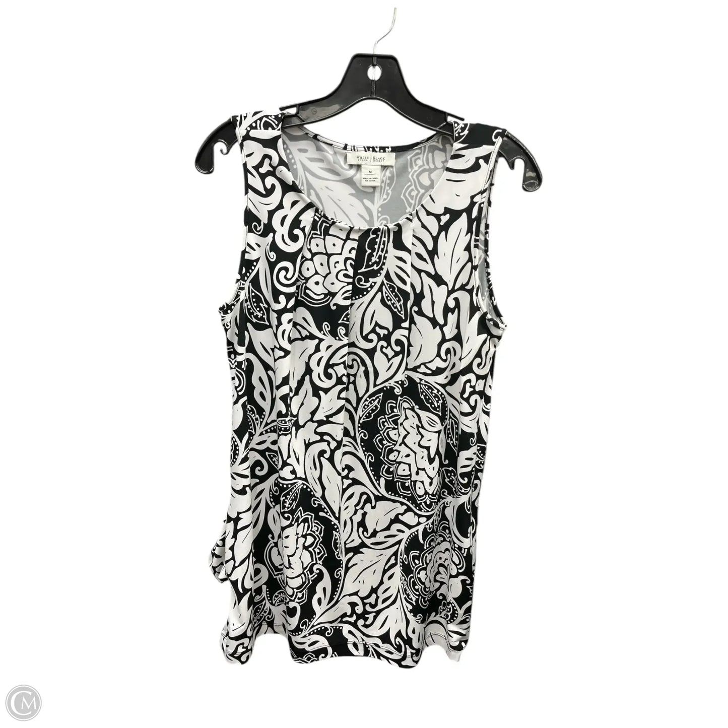 Top Sleeveless By White House Black Market In Black & White, Size: M