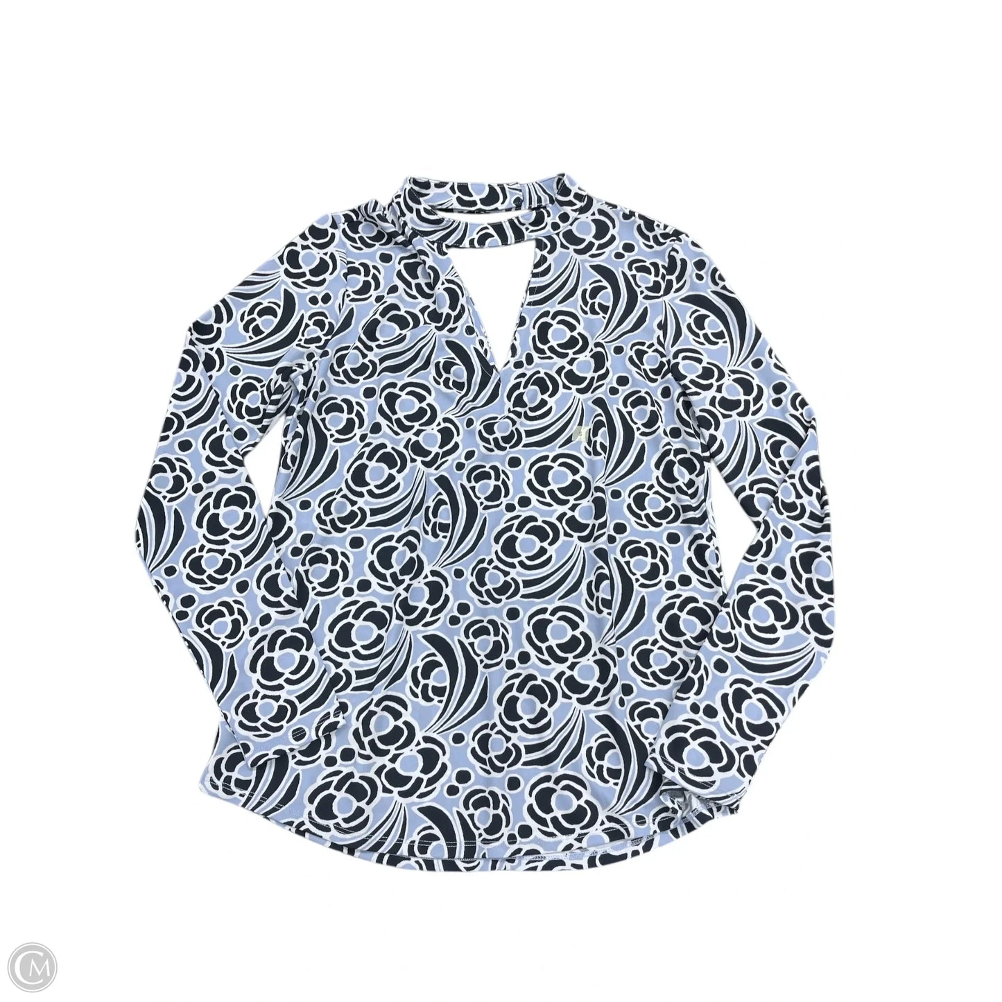 Top Long Sleeve By Ann Taylor In Blue, Size: S