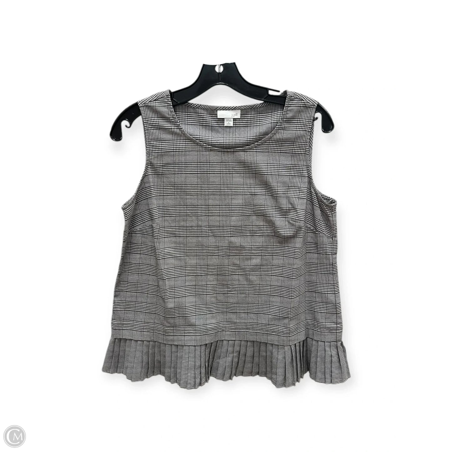 Top Sleeveless By J. Jill In Black & White, Size: Sp