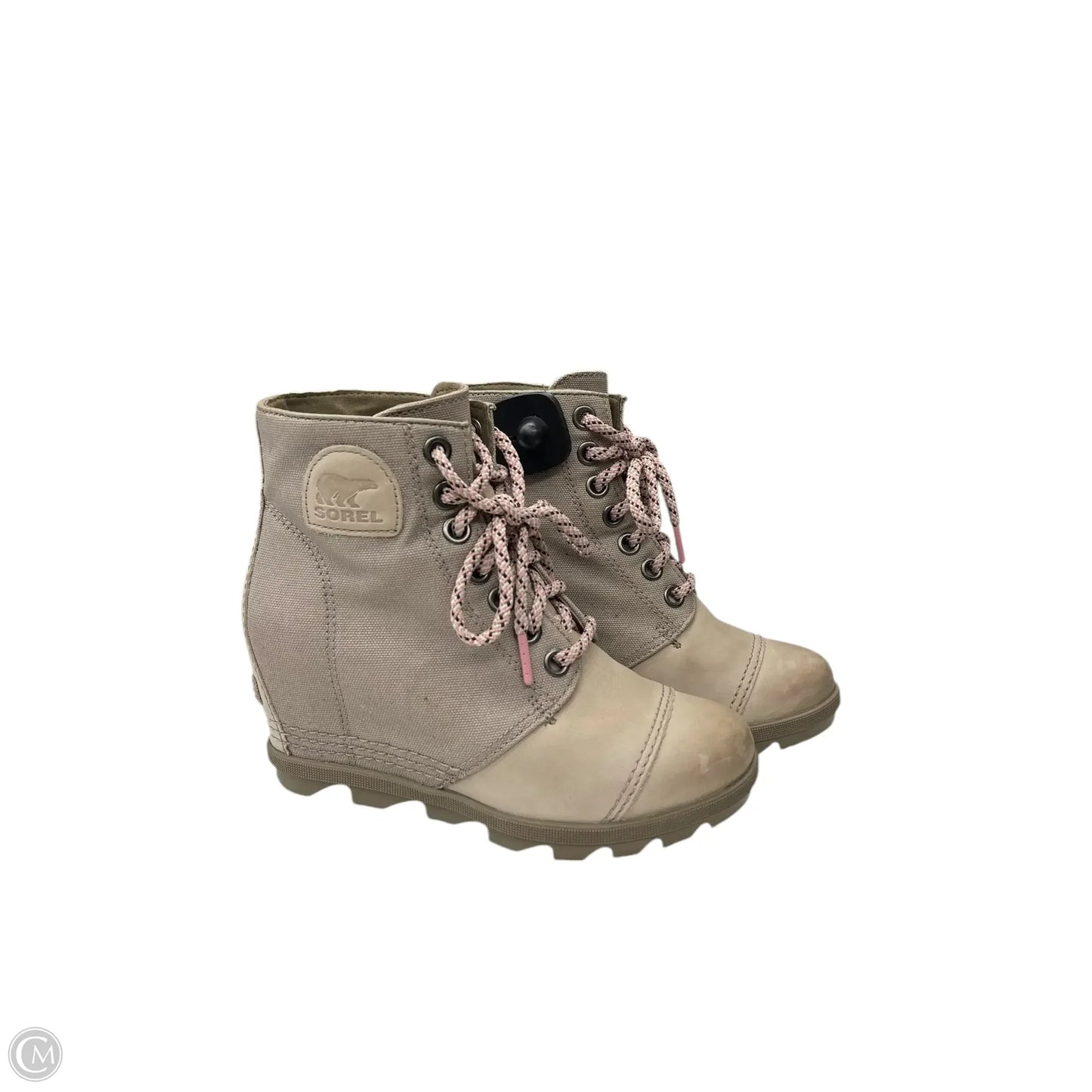 Boots Ankle Heels By Sorel In Taupe, Size: 7.5