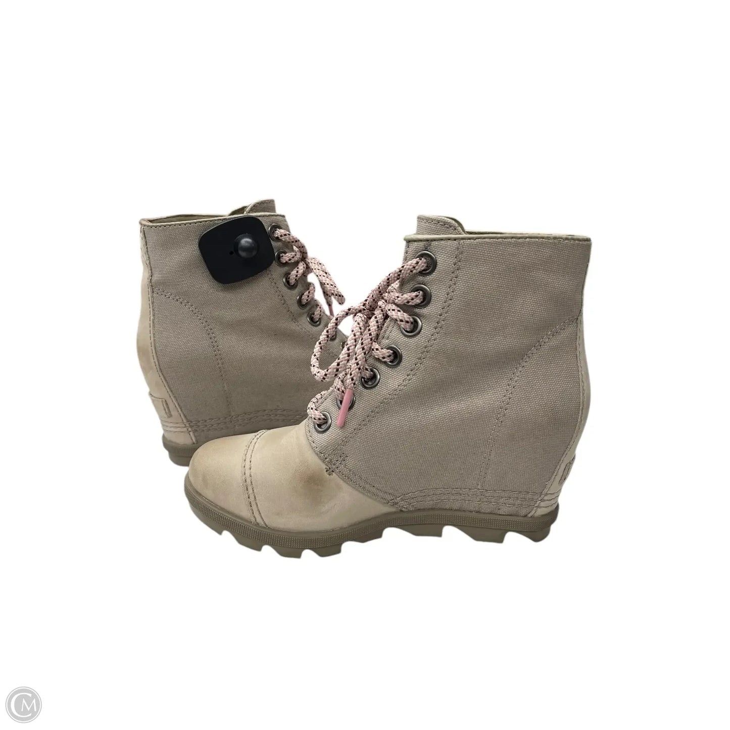 Boots Ankle Heels By Sorel In Taupe, Size: 7.5