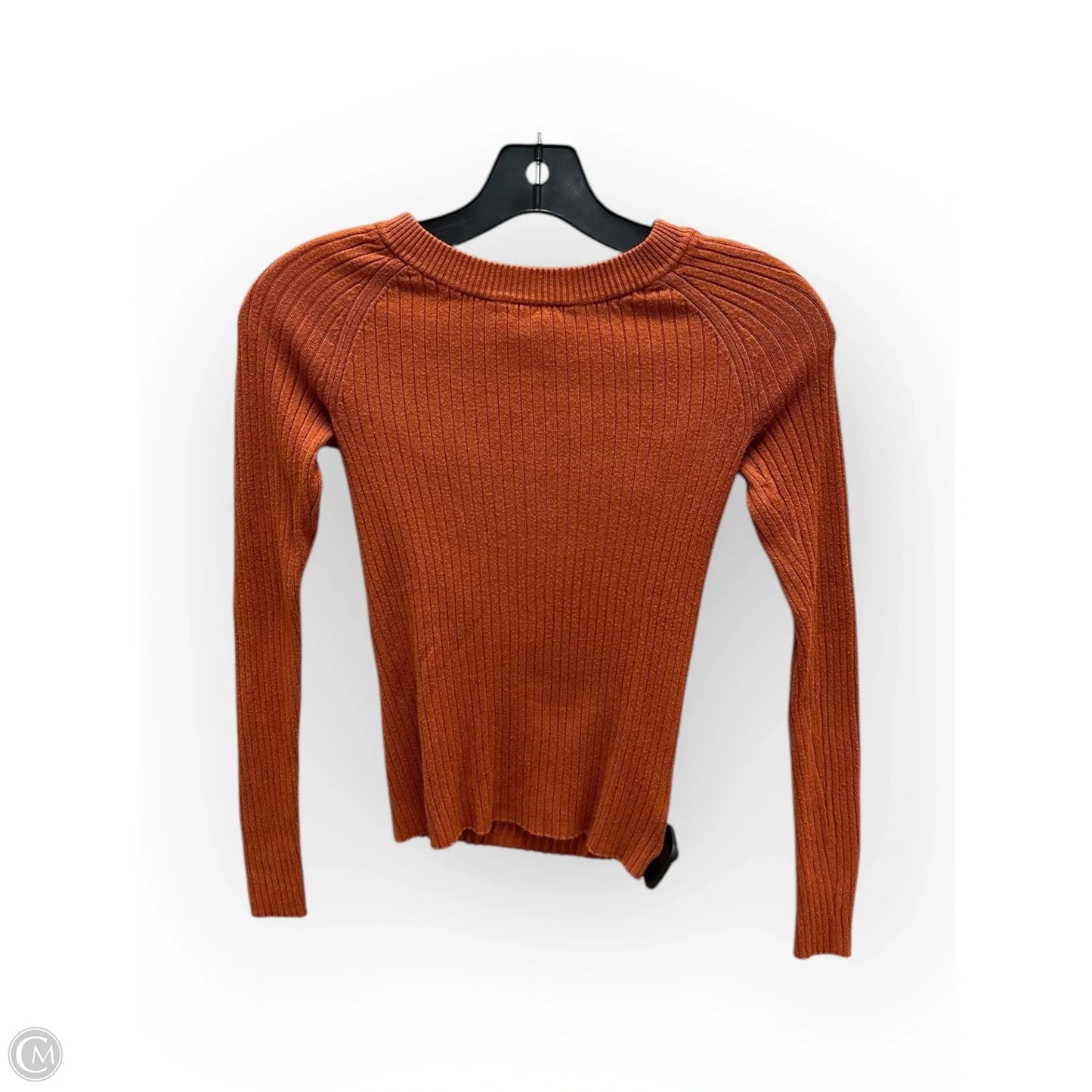 Top Long Sleeve By Express In Orange, Size: Xs