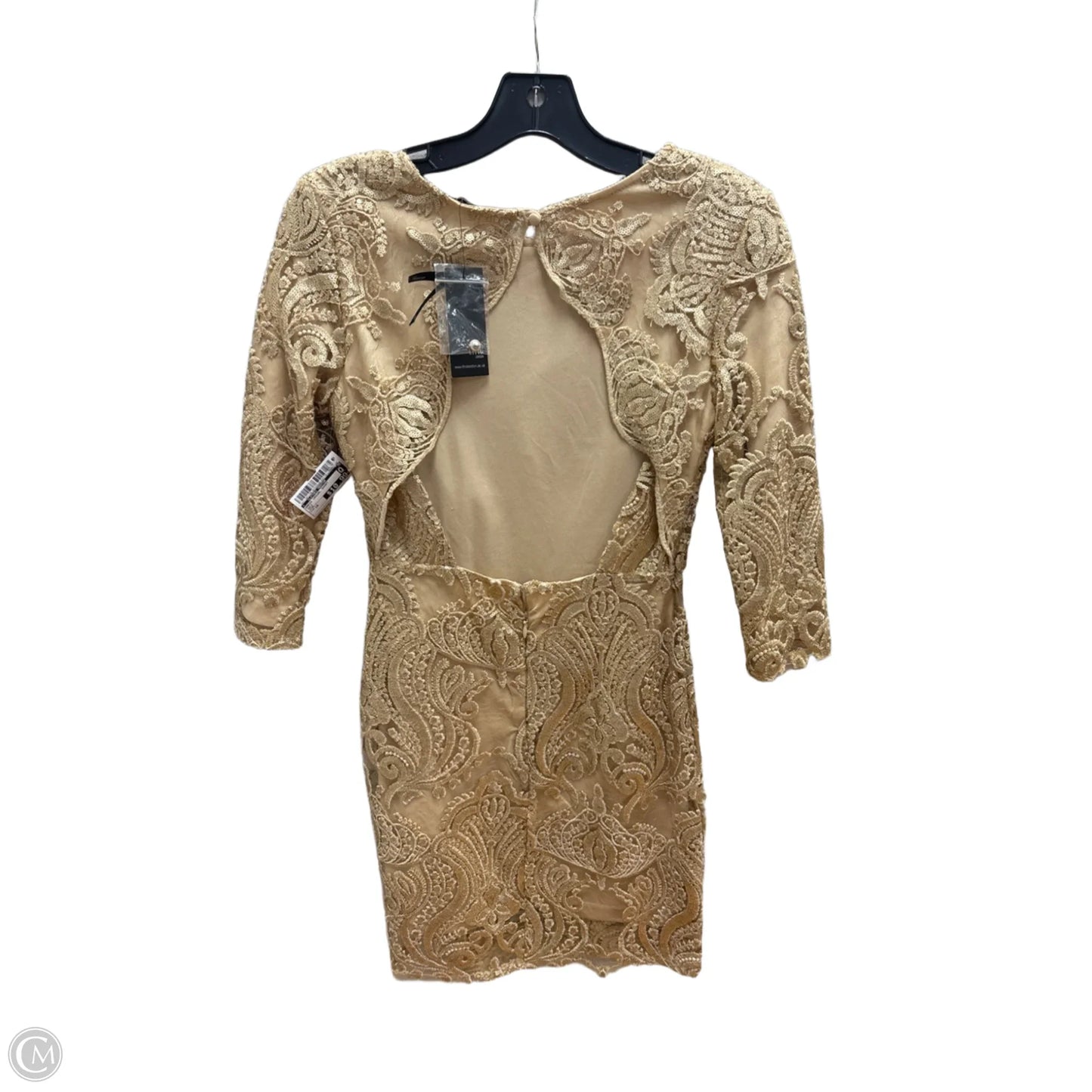 Dress Casual Short By Clothes Mentor In Gold, Size: 10