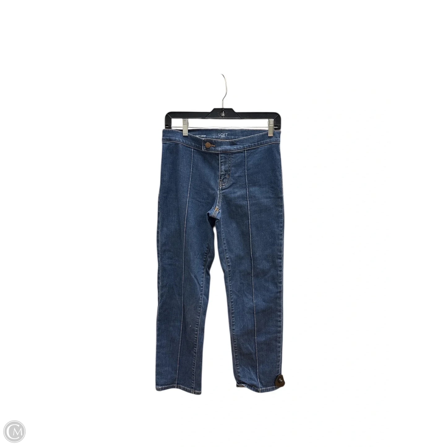 Jeans Cropped By Loft In Blue Denim, Size: 0