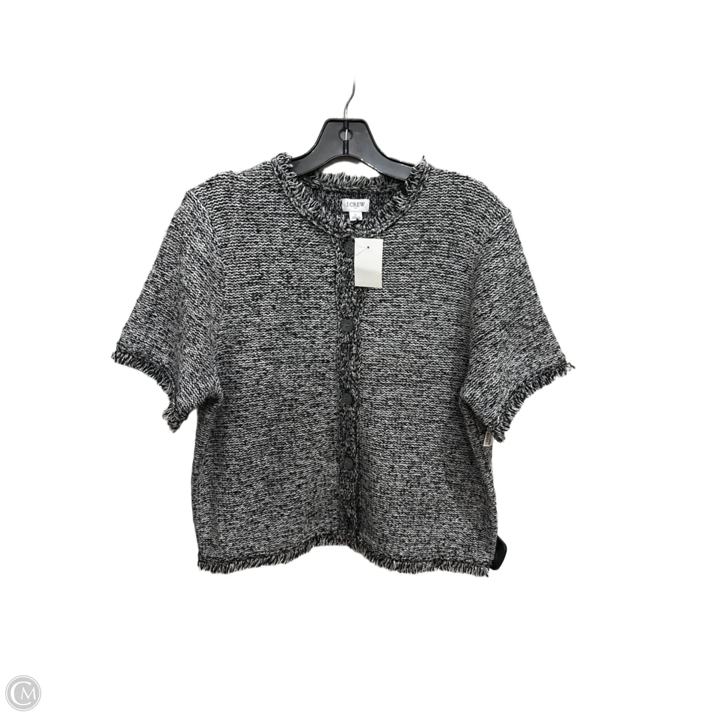 Cardigan By J. Crew In Black & White, Size: L