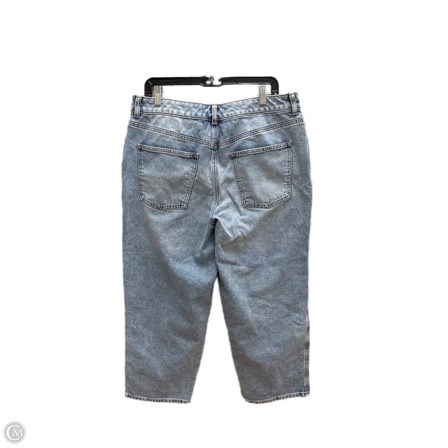 Jeans Straight By Talbots In Blue Denim, Size: 12