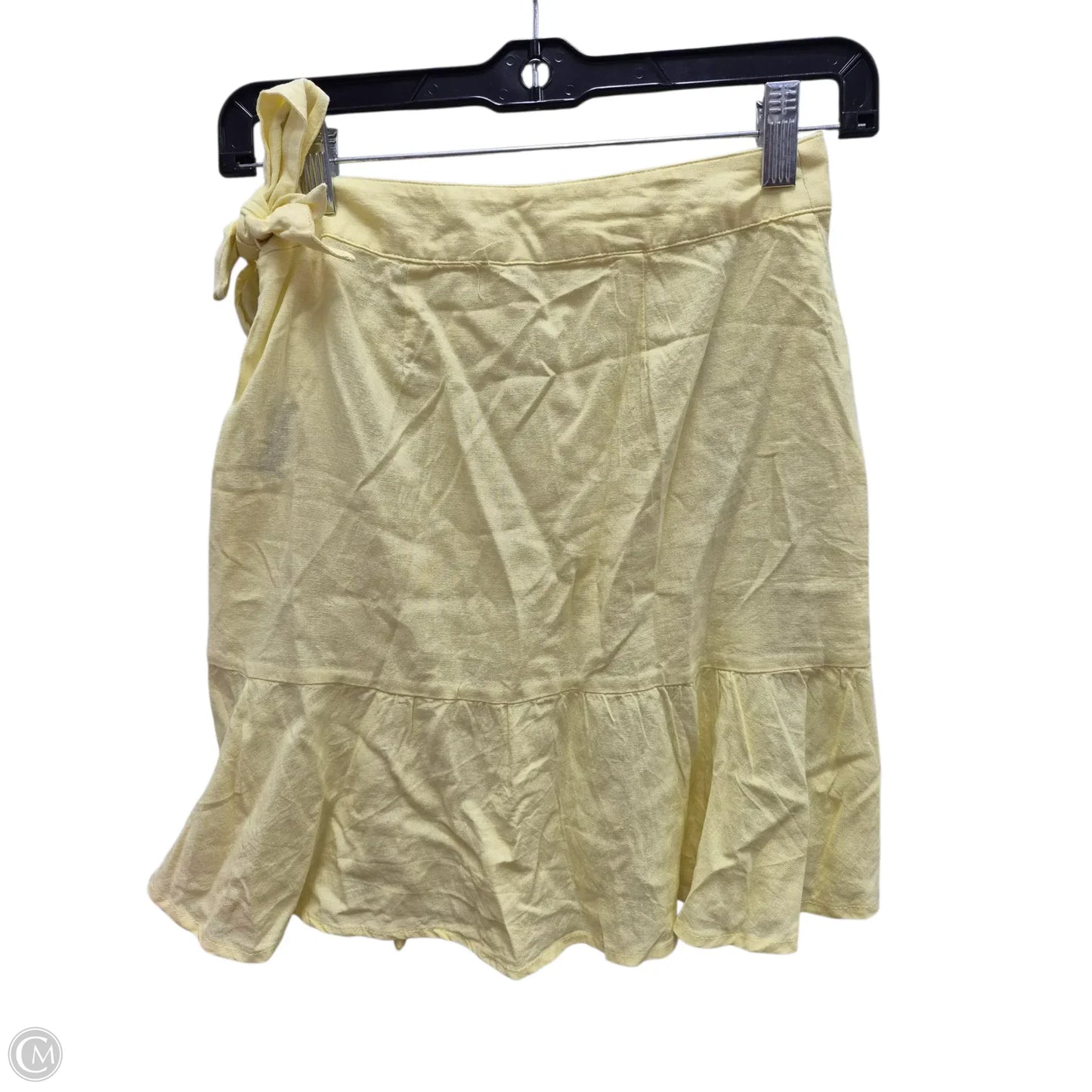 Skirt Mini & Short By Free People In Yellow, Size: 0