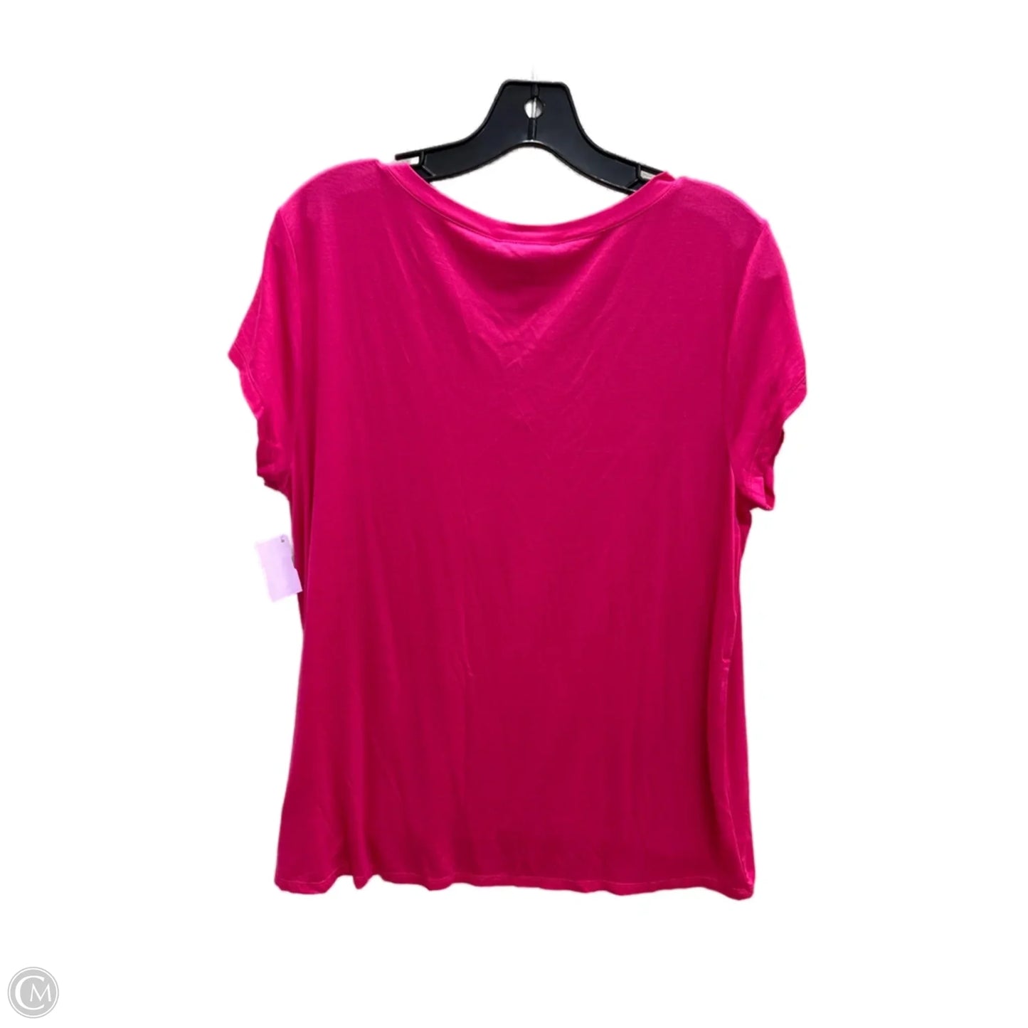Top Short Sleeve Basic By Cable And Gauge In Pink, Size: L