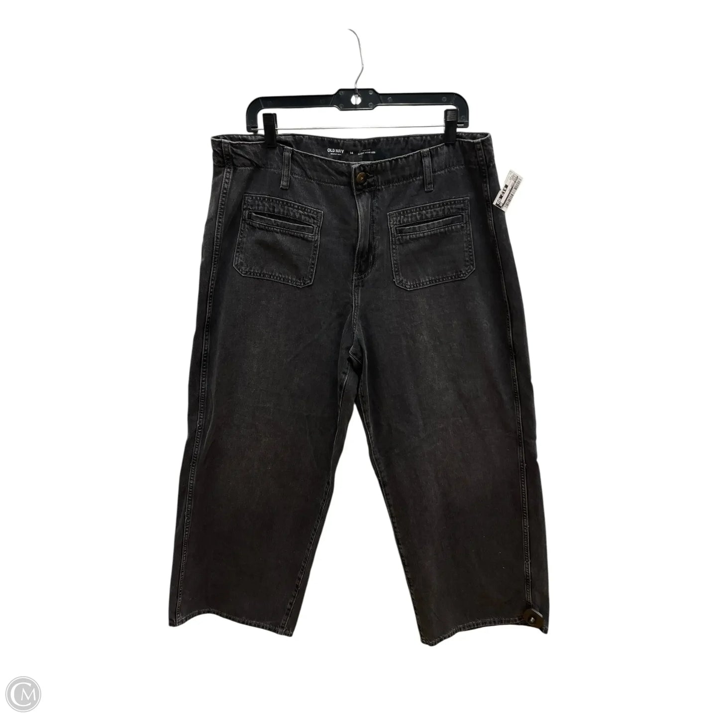 Jeans Wide Leg By Old Navy In Black, Size: 14