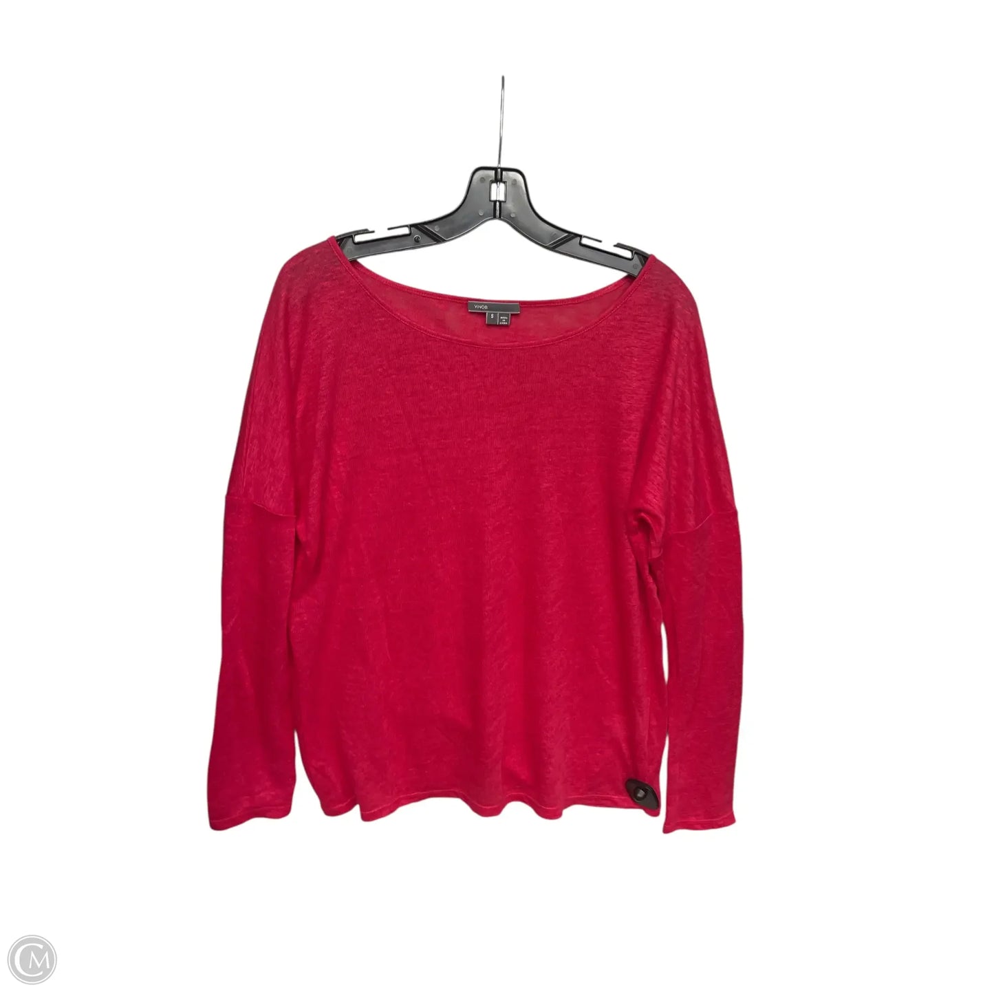 Top Long Sleeve Basic By Vince In Red, Size: S