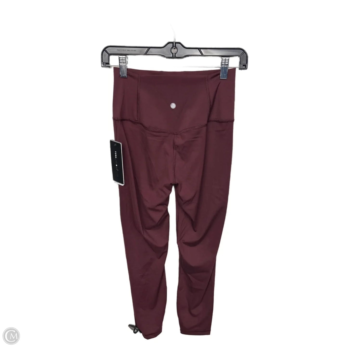 Athletic Leggings By Yogalicious In Maroon, Size: M