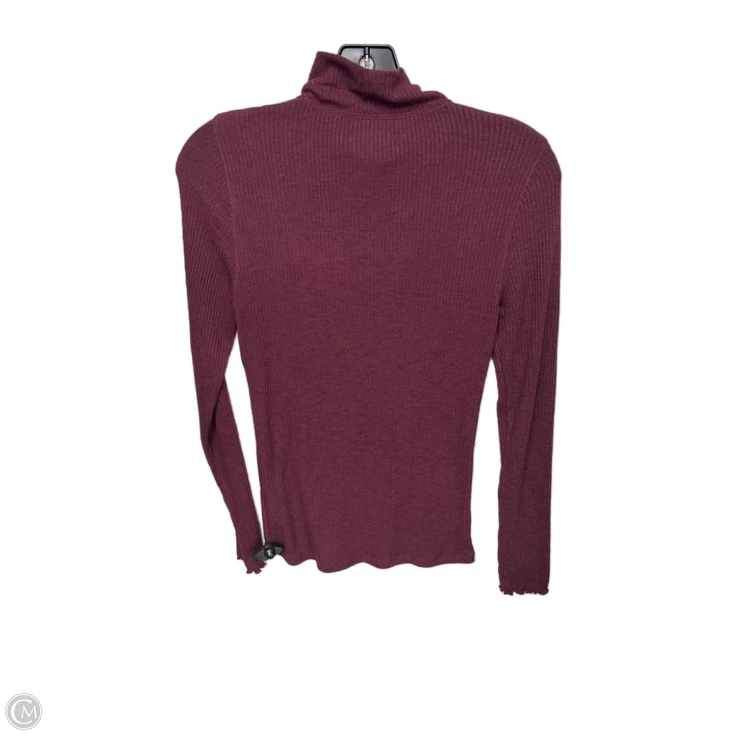 Top Long Sleeve By Abercrombie And Fitch In Purple, Size: M