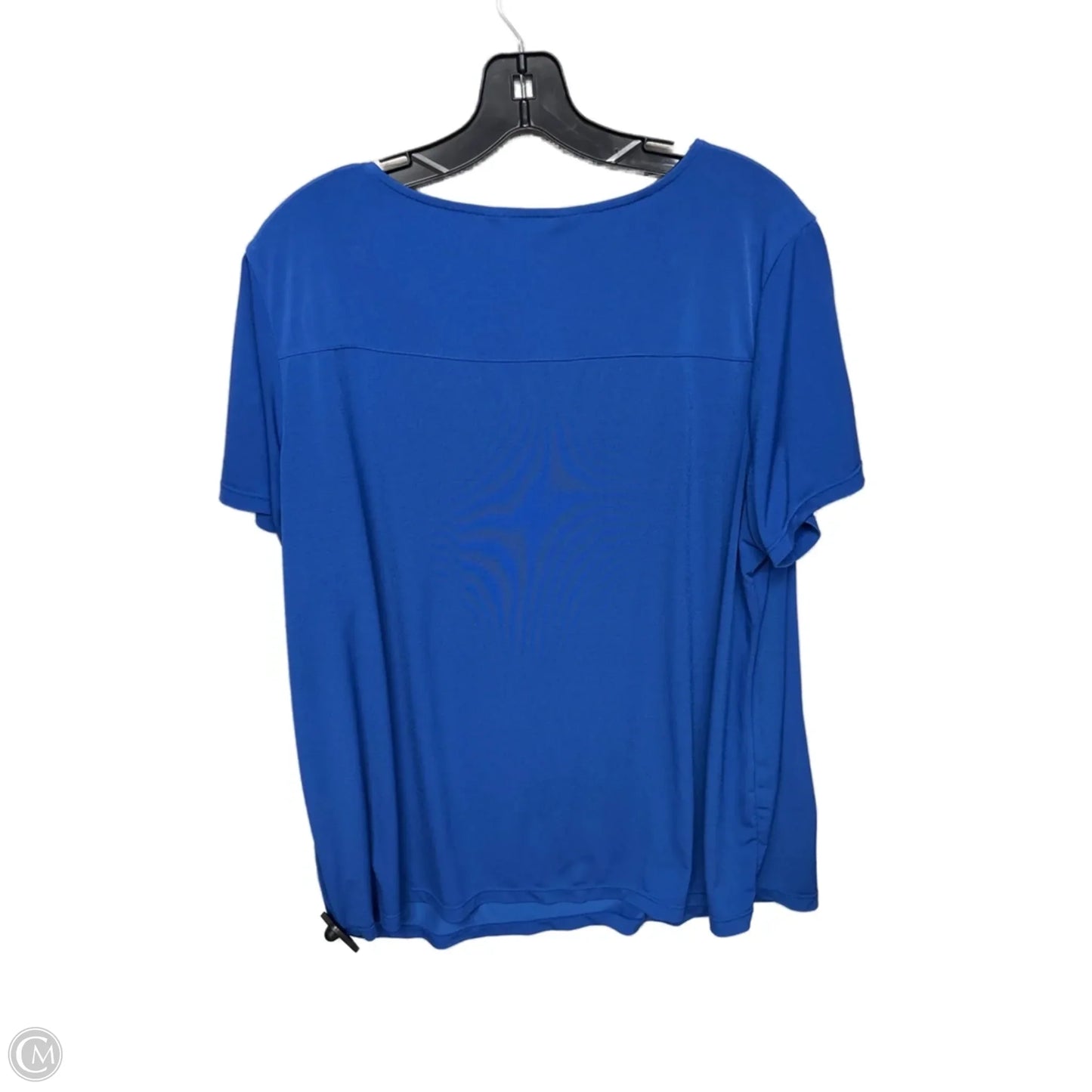 Top Short Sleeve By Ellen Tracy In Blue, Size: 2x