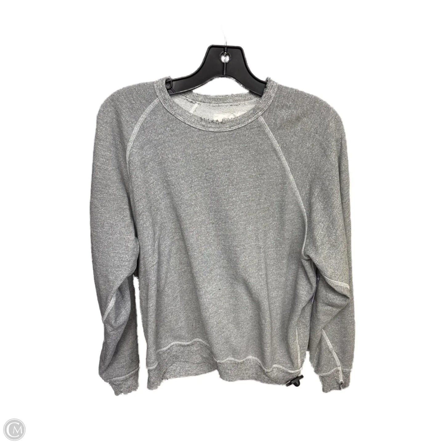 Sweatshirt Crewneck By The Great. In Grey, Size: S
