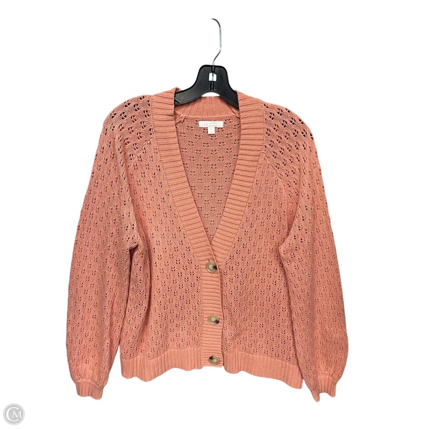 Cardigan By Lc Lauren Conrad In Coral, Size: L