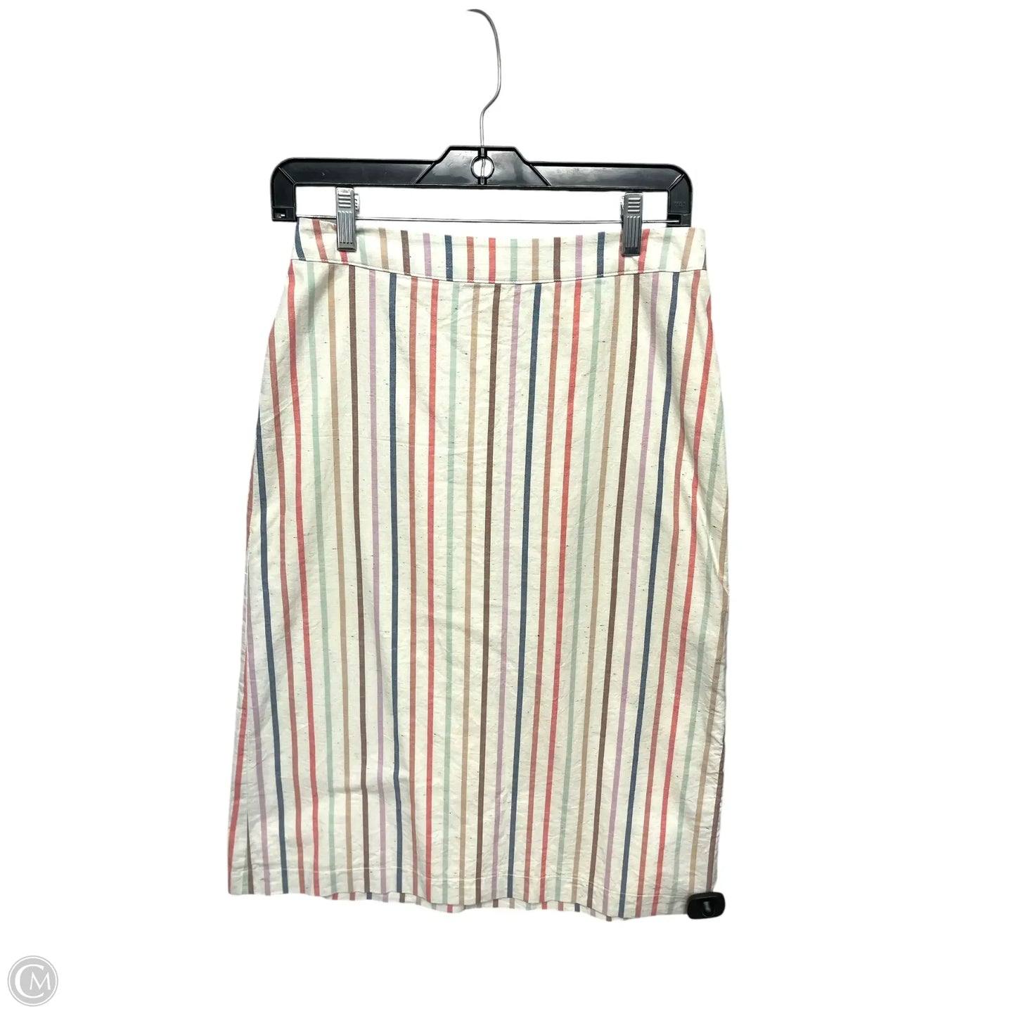 Skirt Midi By Madewell In Striped Pattern, Size: 2