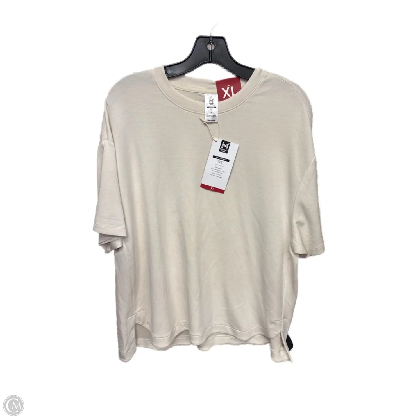 Top Short Sleeve By Members Mark In Cream, Size: Xl