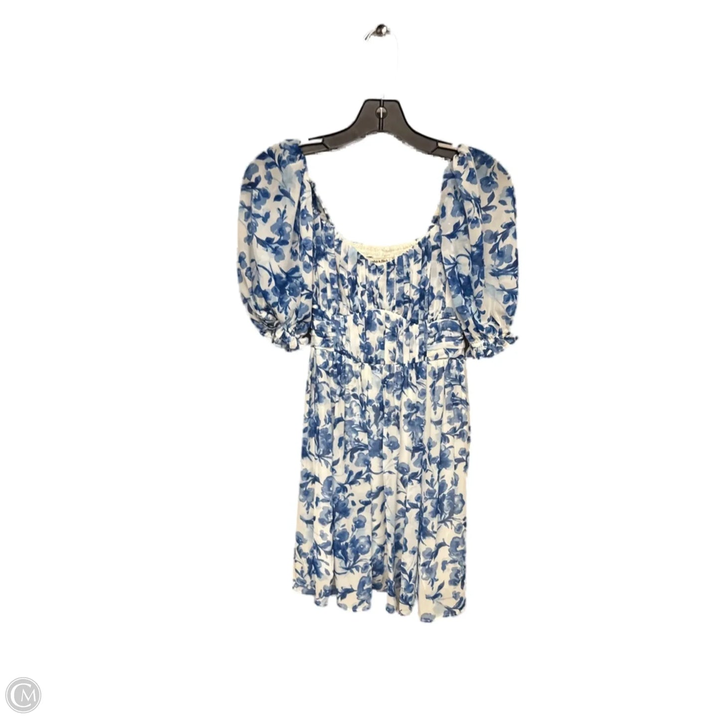 Dress Casual Short By Abercrombie And Fitch In Blue & White, Size: S