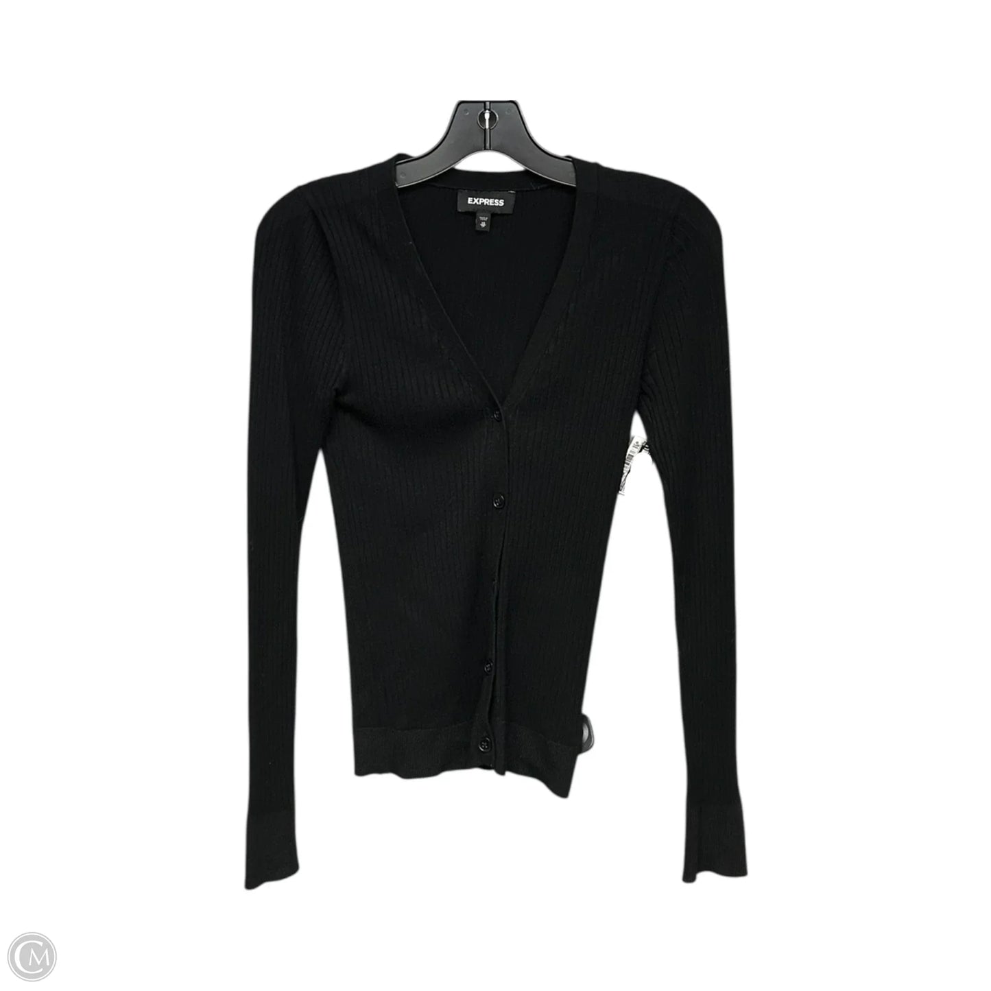 Cardigan By Express In Black, Size: Xs