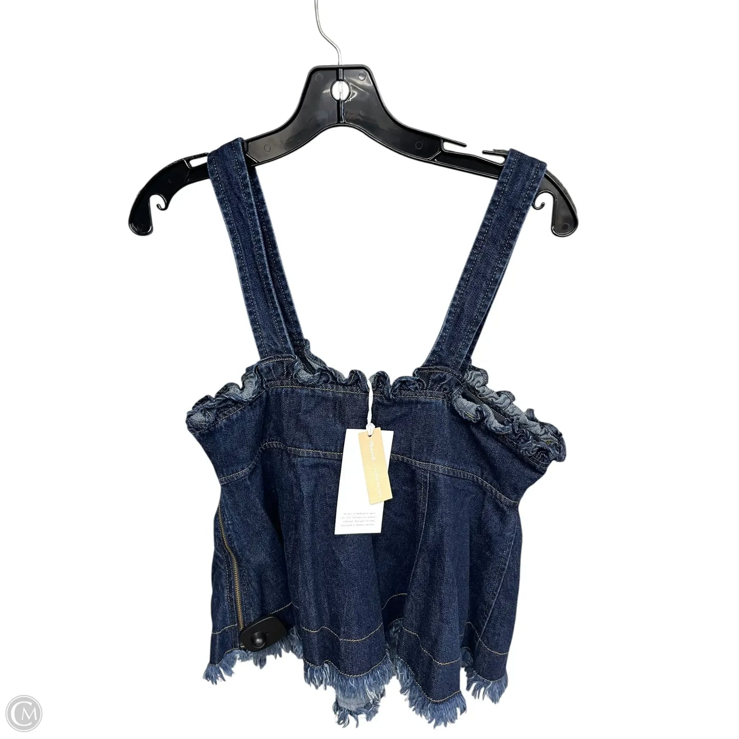 Top Sleeveless By Madewell In Blue Denim, Size: 6