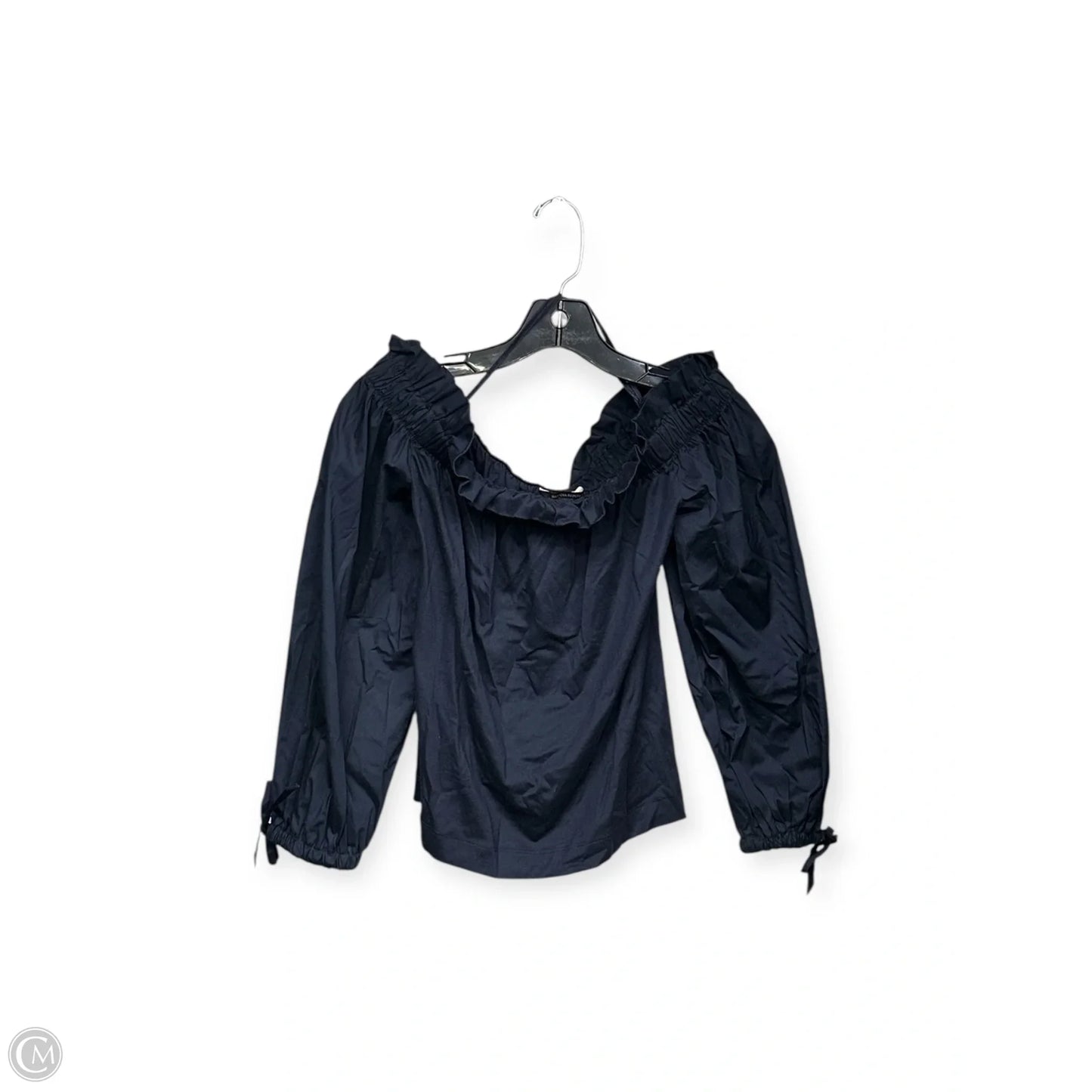 Top Long Sleeve By Banana Republic In Navy, Size: Xs