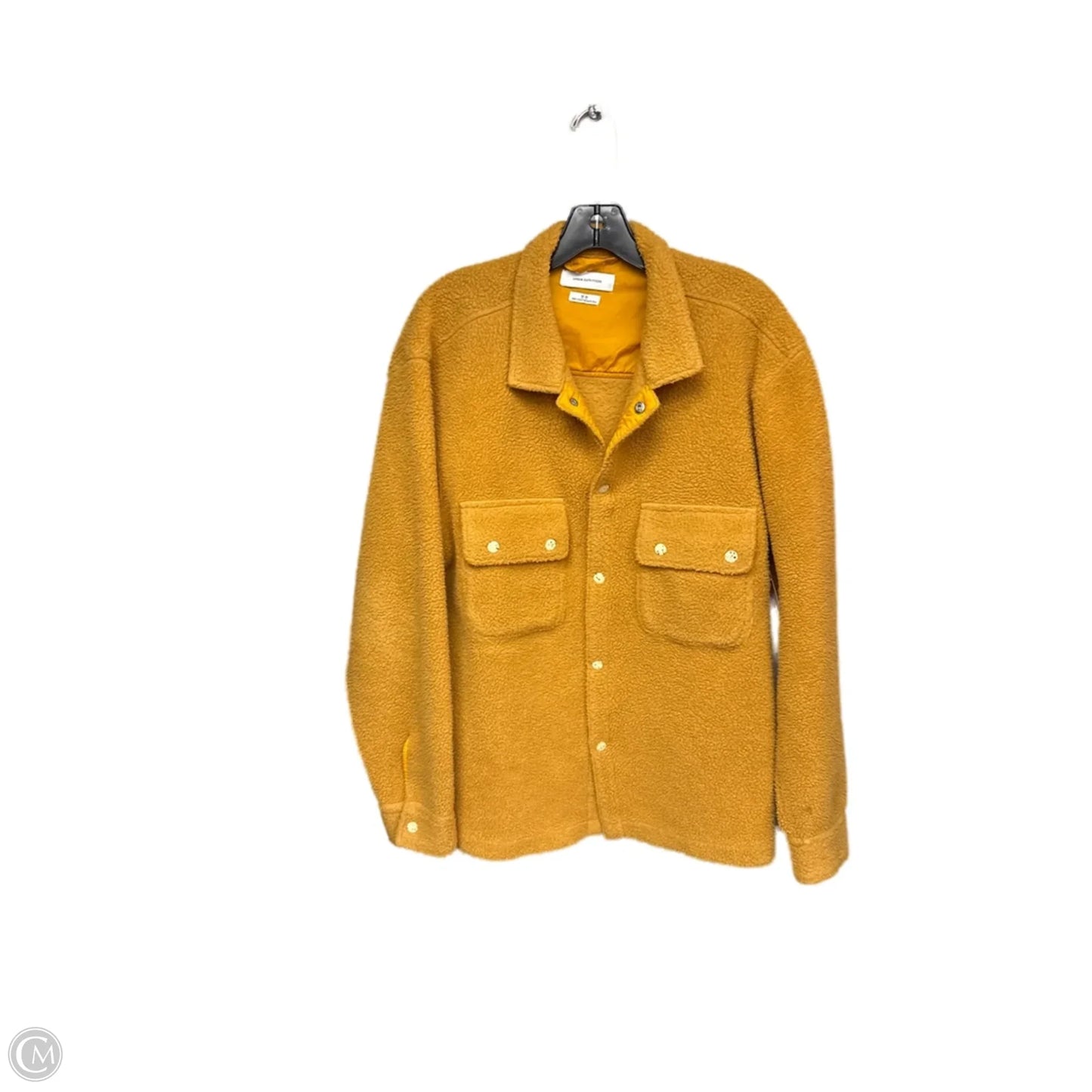 Jacket Faux Fur & Sherpa By Urban Outfitters In Yellow, Size: M