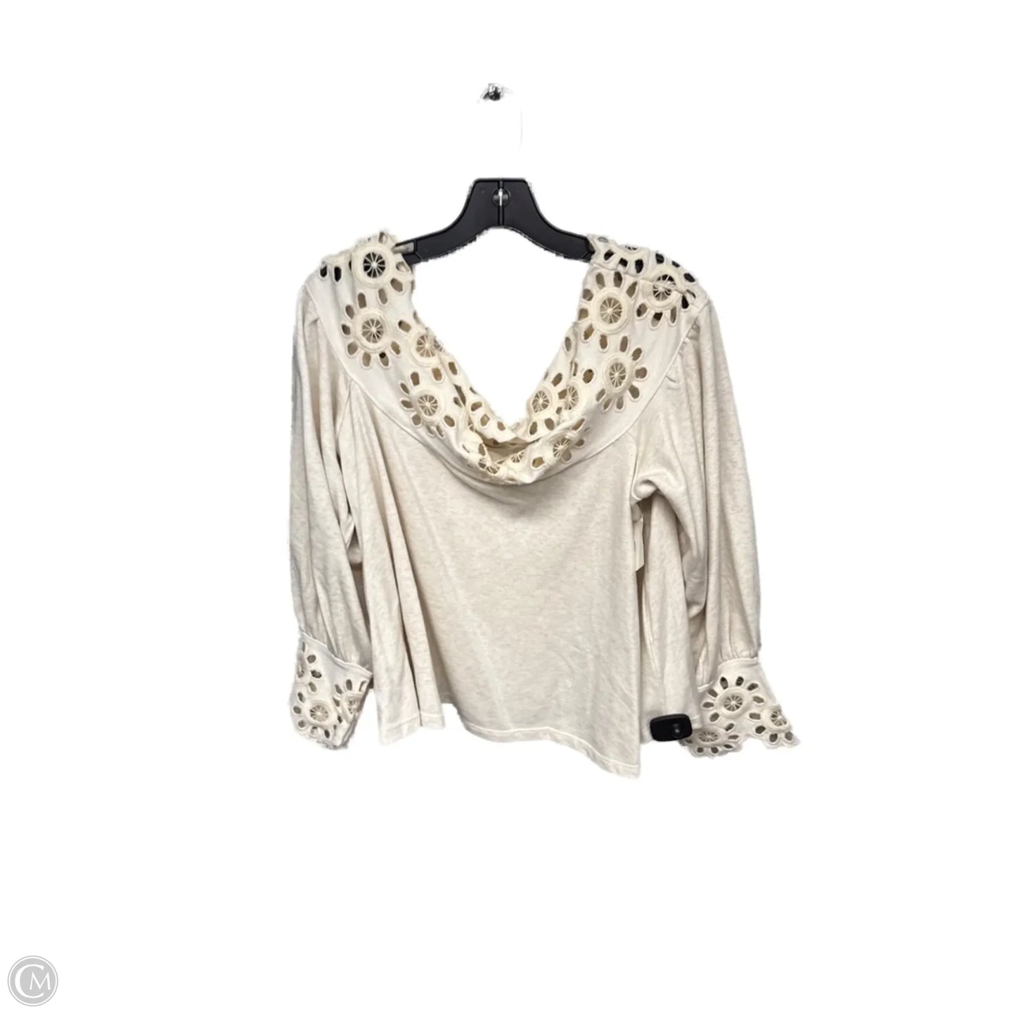 Top 3/4 Sleeve By Maeve In Cream, Size: Xl
