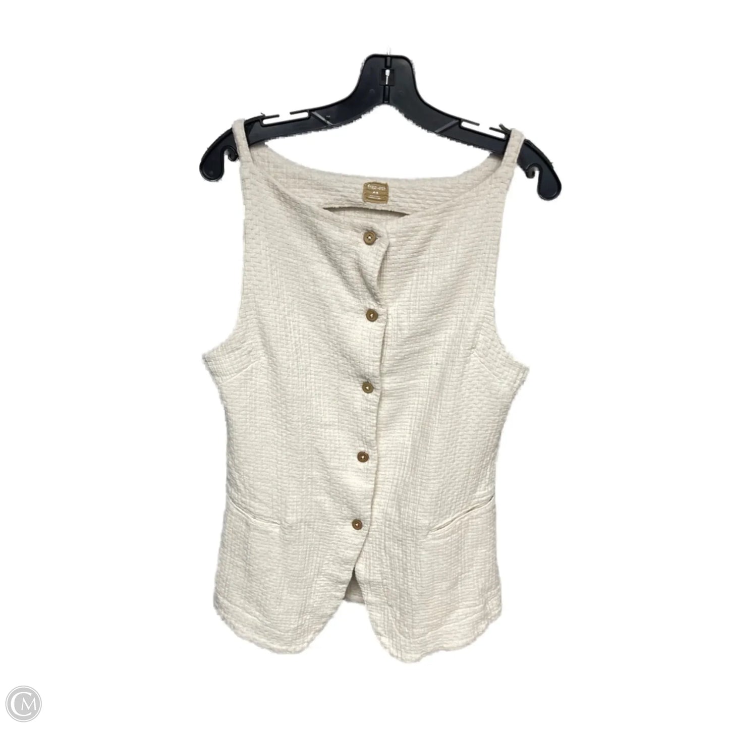 Top Sleeveless By Clothes Mentor In Beige, Size: M