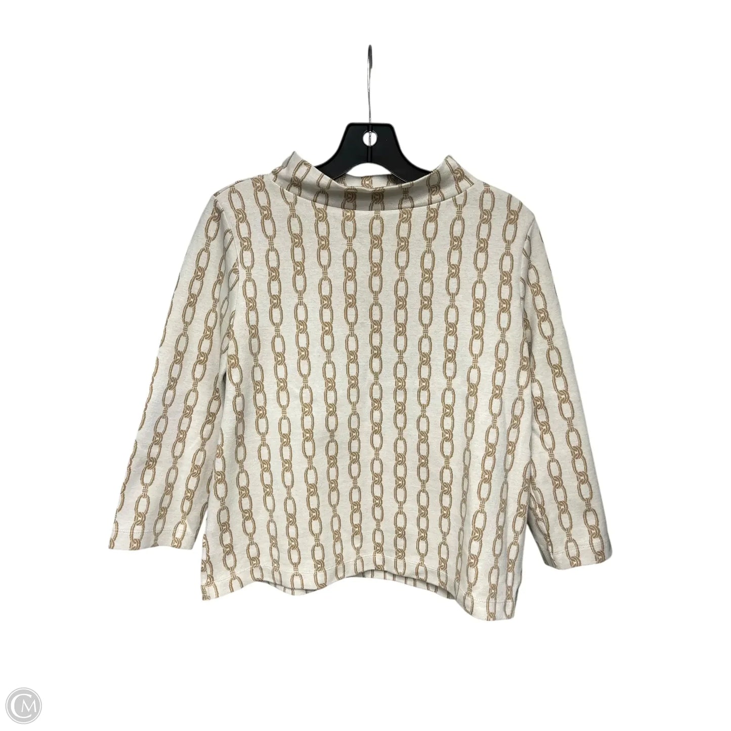 Top 3/4 Sleeve By Ann Taylor In Beige, Size: Sp