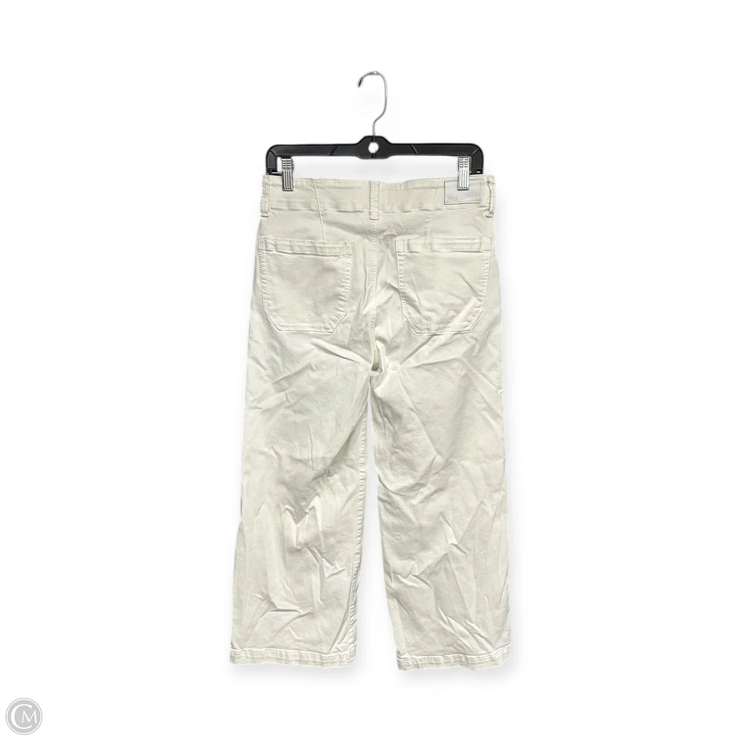 Pants Cropped By Paige In Ivory, Size: 8