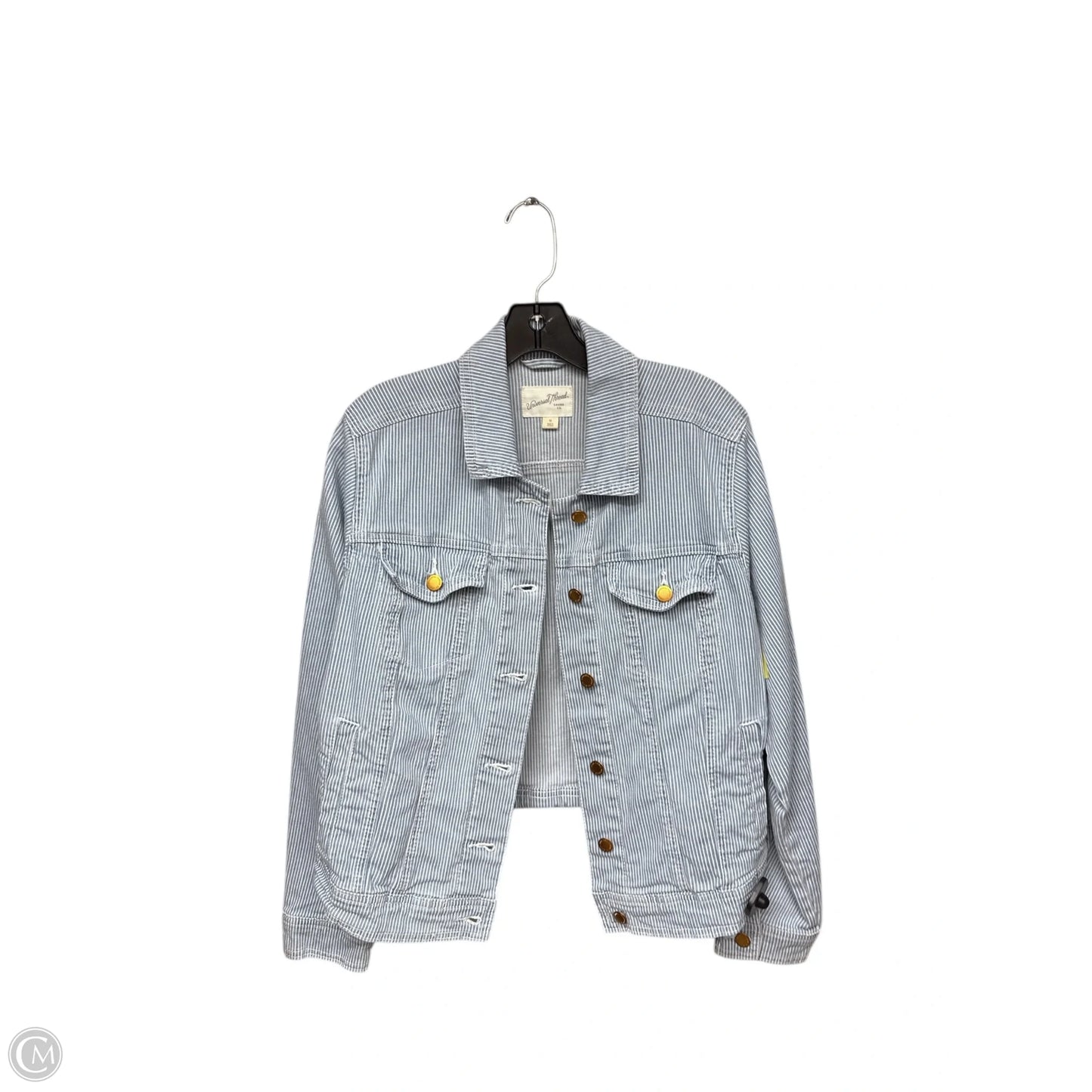 Jacket Denim By Universal Thread In Blue & White, Size: M