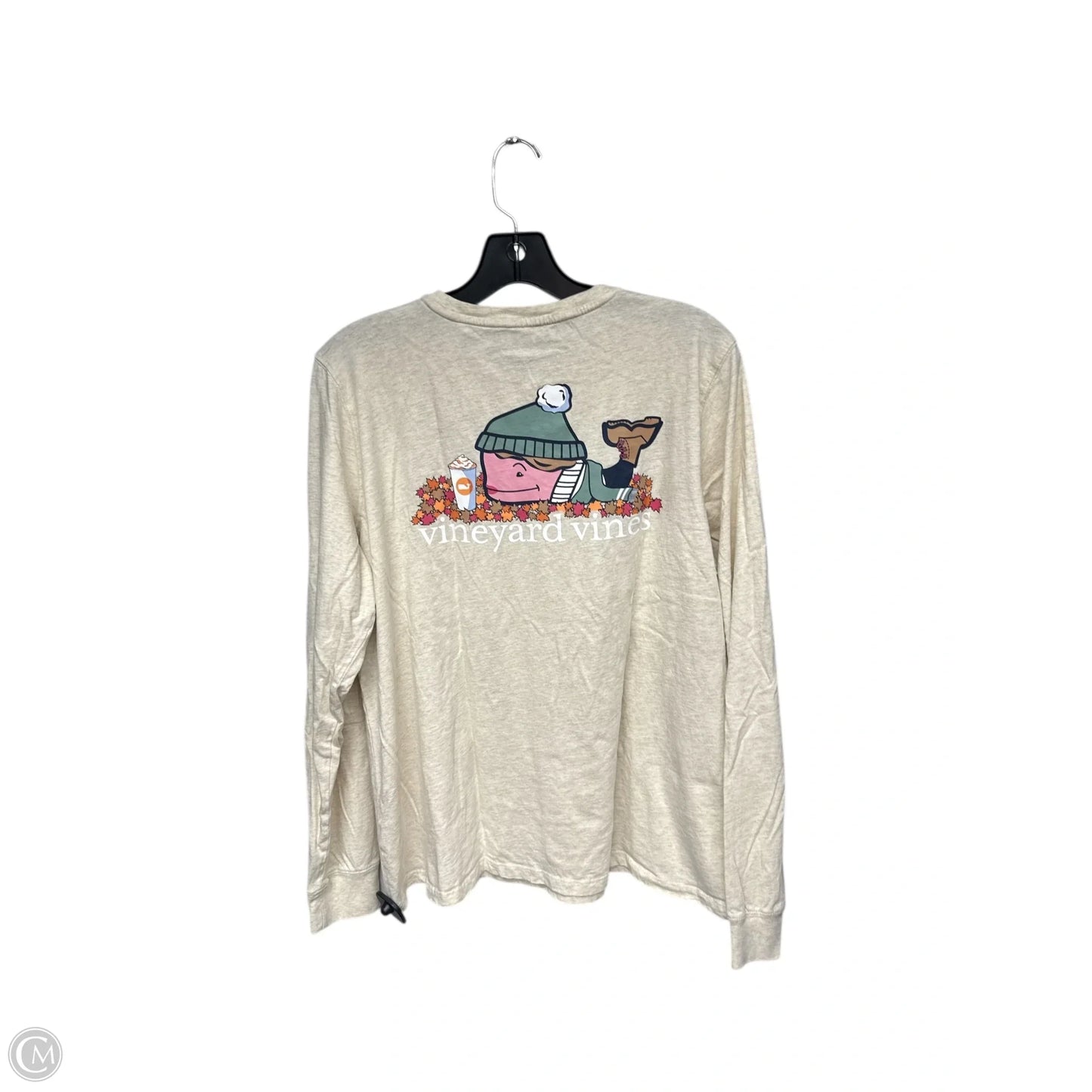 Top Long Sleeve Basic By Vineyard Vines In Cream, Size: Xl