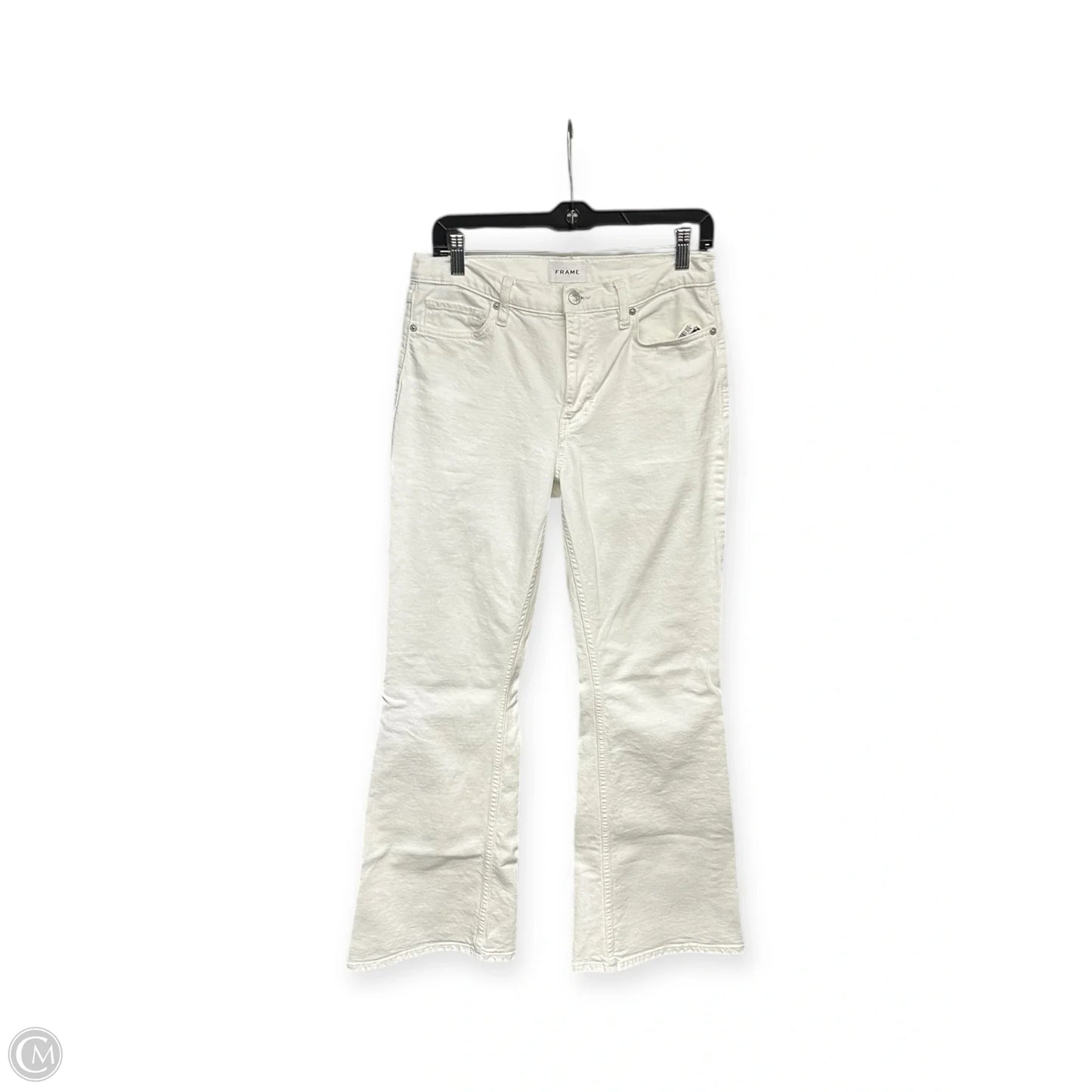 Jeans Boot Cut By Frame In Ivory, Size: 8