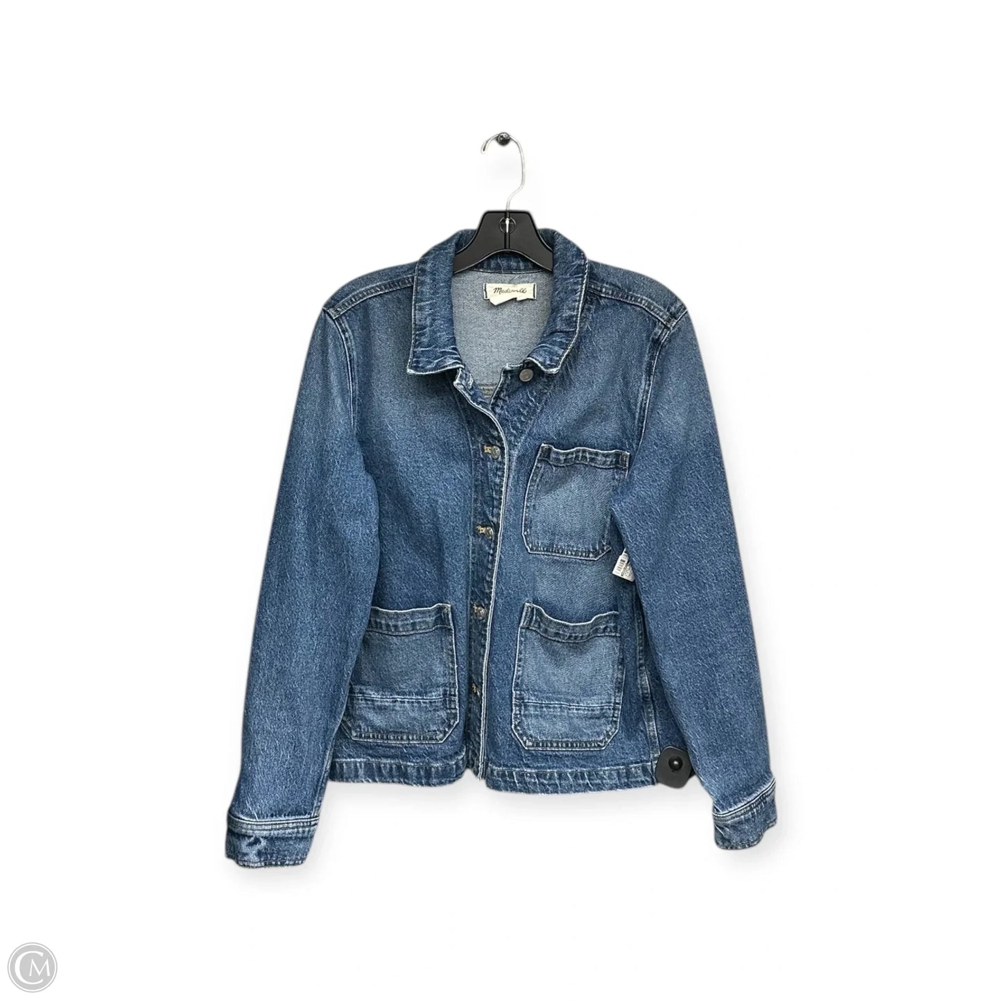 Jacket Denim By Madewell In Blue Denim, Size: L