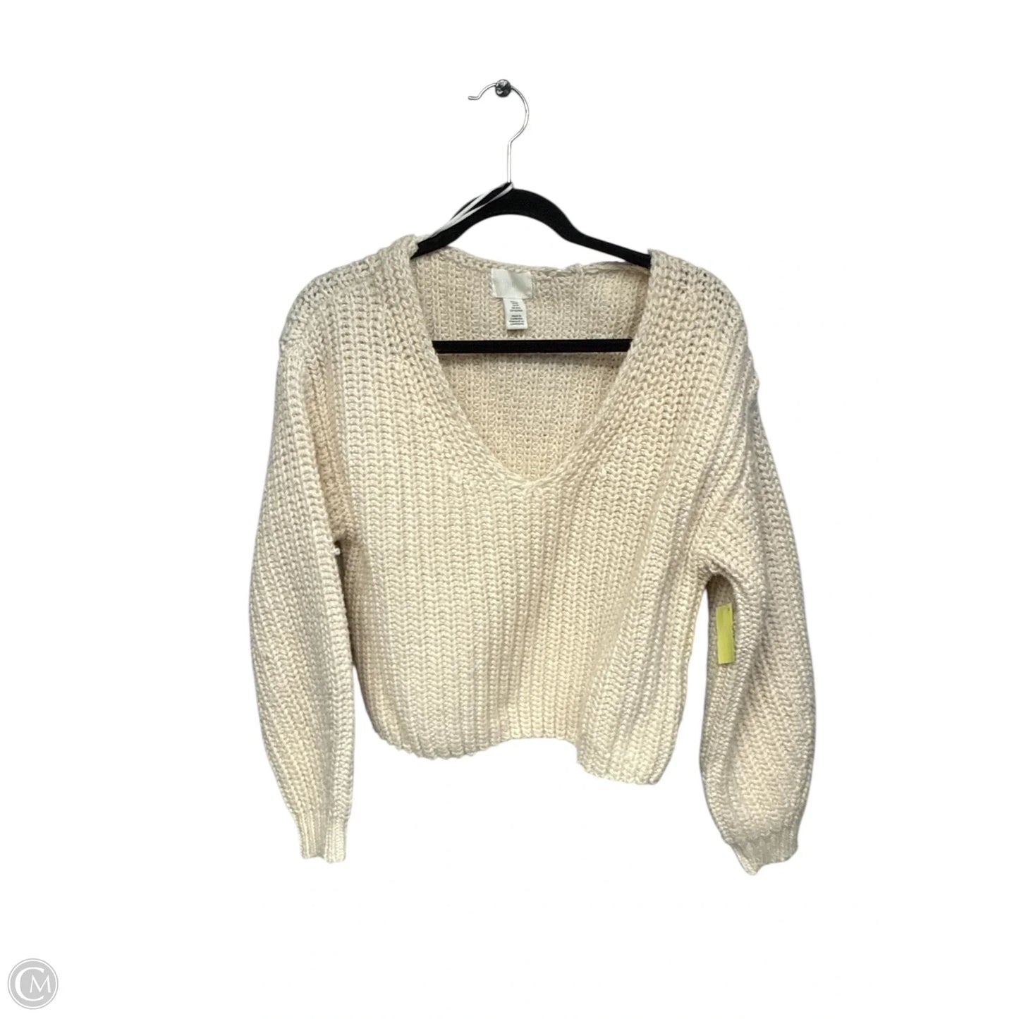 Sweater By H&m In Cream, Size: Xs