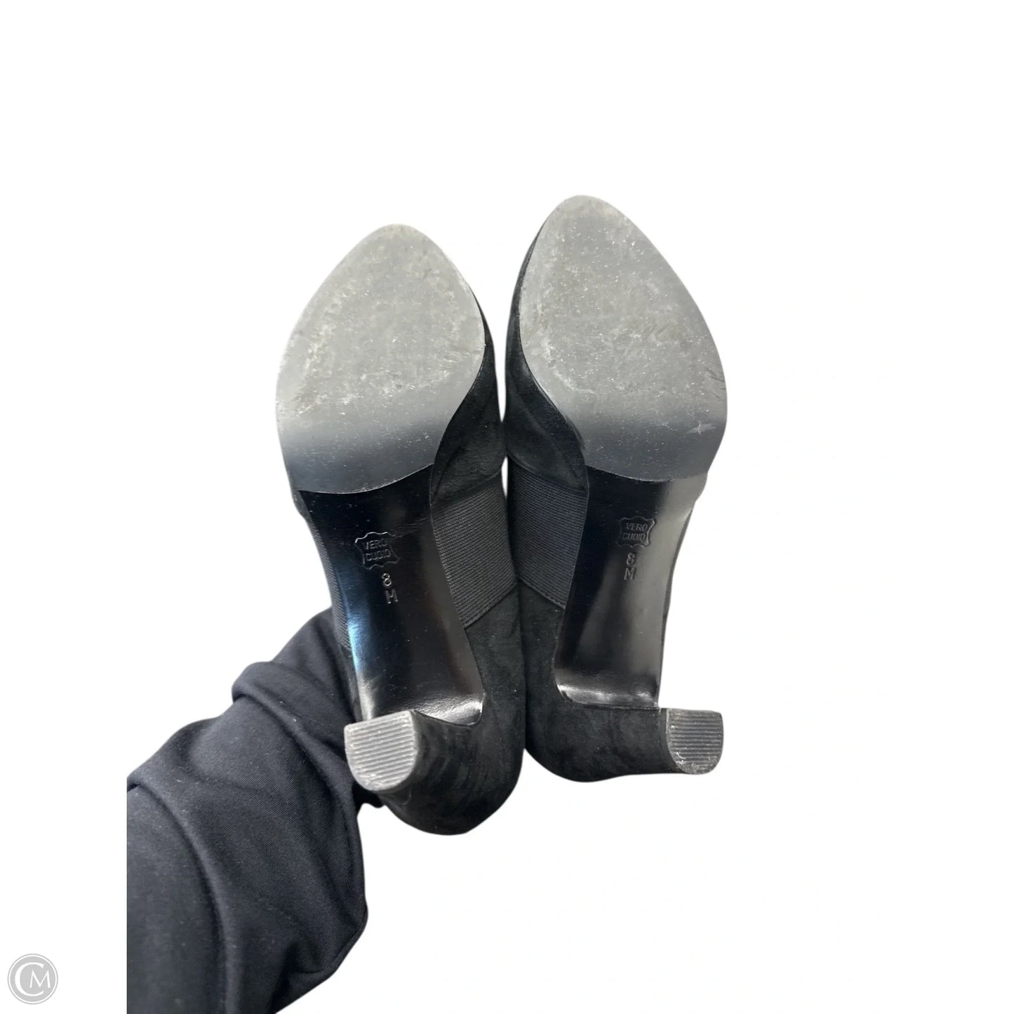 Boots Ankle Heels By Vaneli In Black, Size: 8