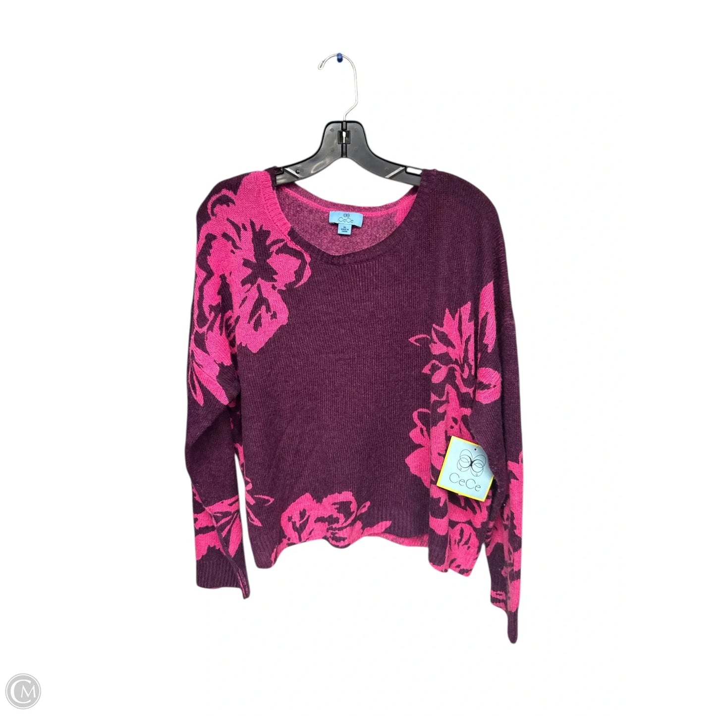 Sweater By Cece In Purple, Size: Xl