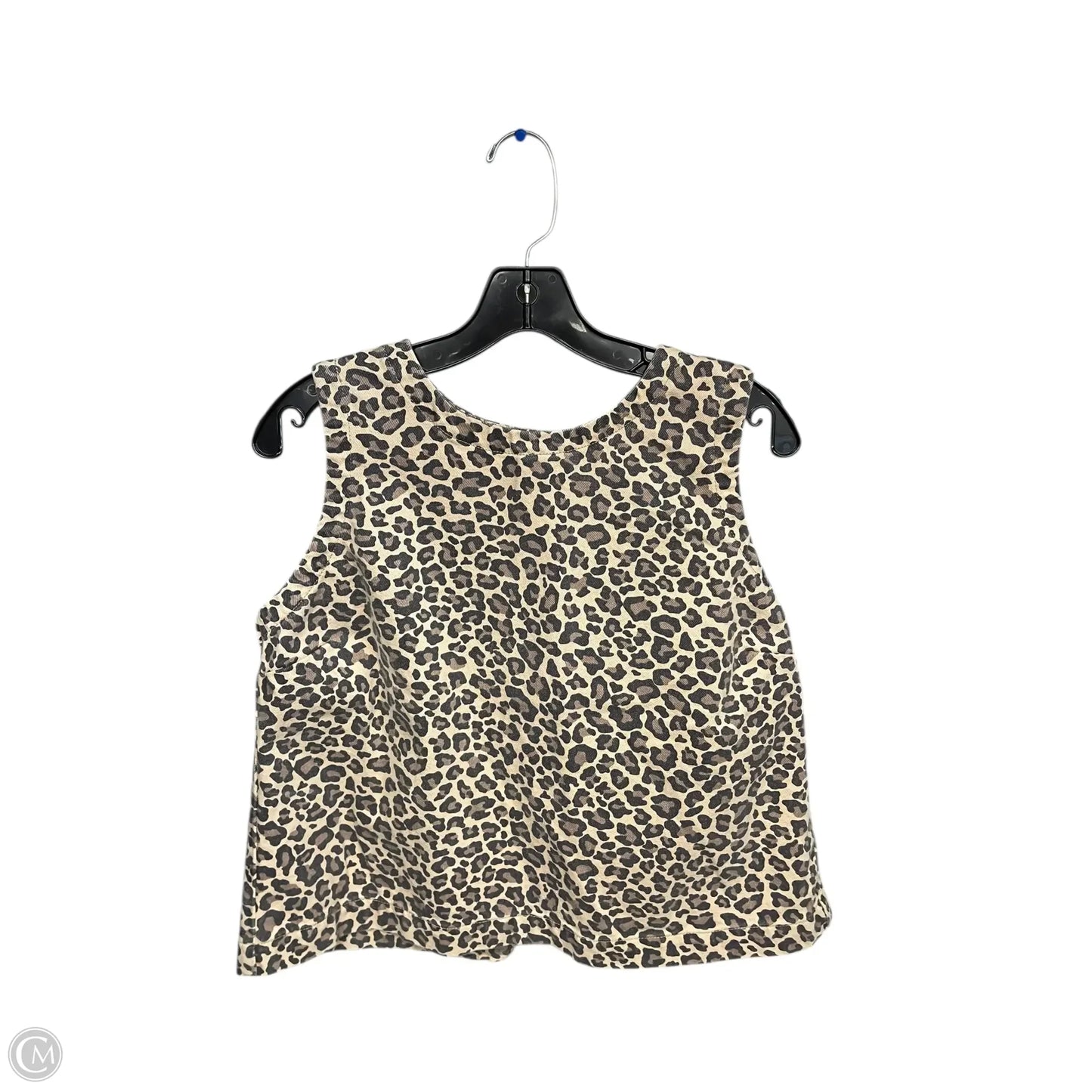 Top Sleeveless By Abercrombie And Fitch In Animal Print, Size: M
