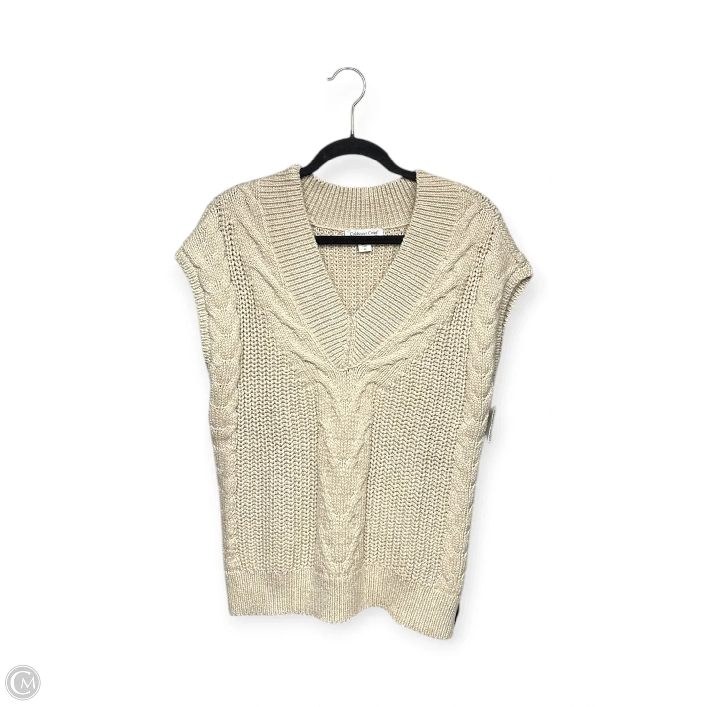 Vest Sweater By Coldwater Creek In Tan, Size: Xs